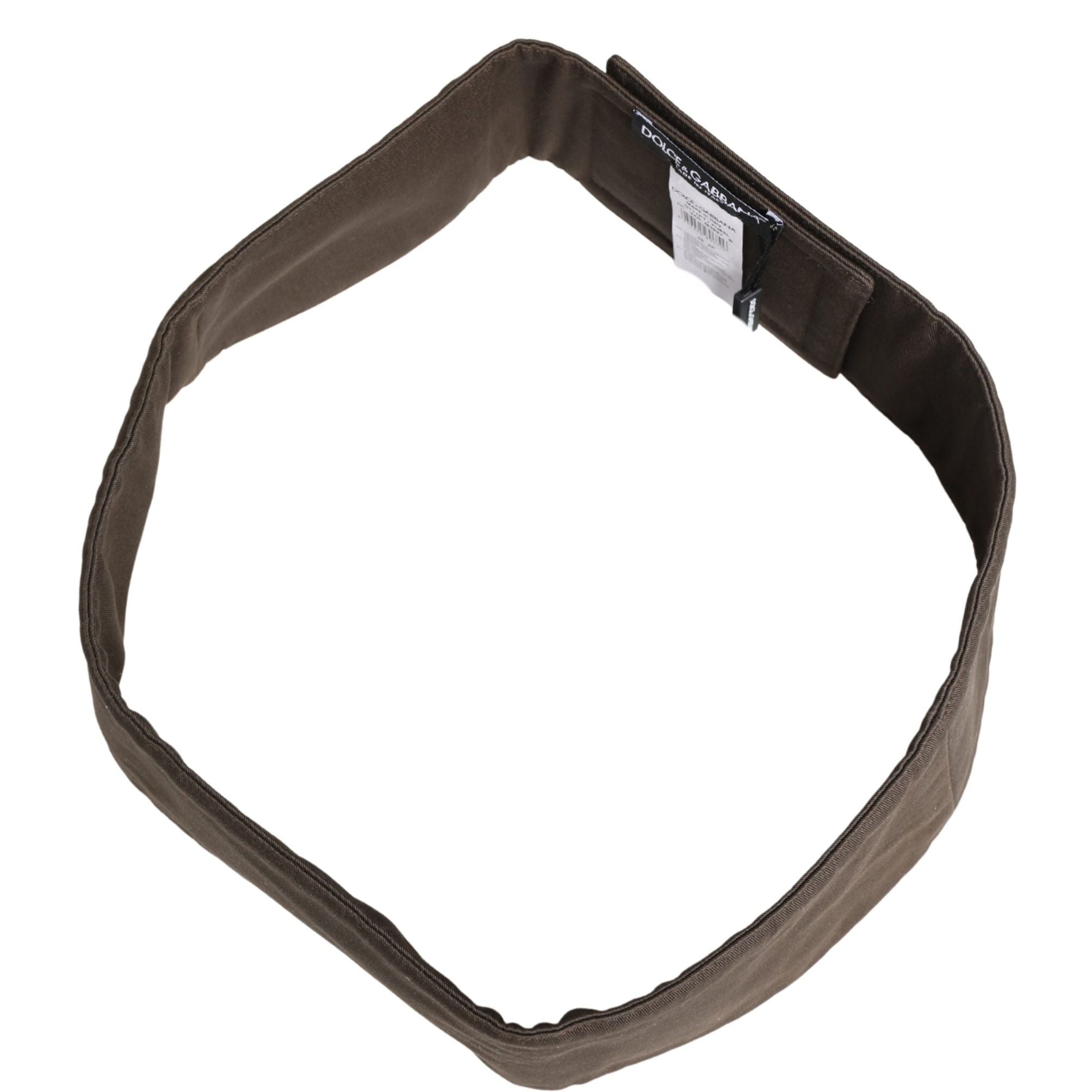 Dolce & Gabbana Brown Viscose Wide Belt Waist Cummerband Men