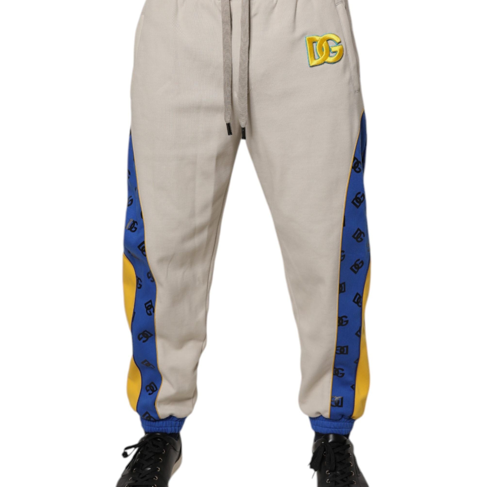 Dolce & Gabbana Multicolor Cotton DG Jogger Sweatpants Pants