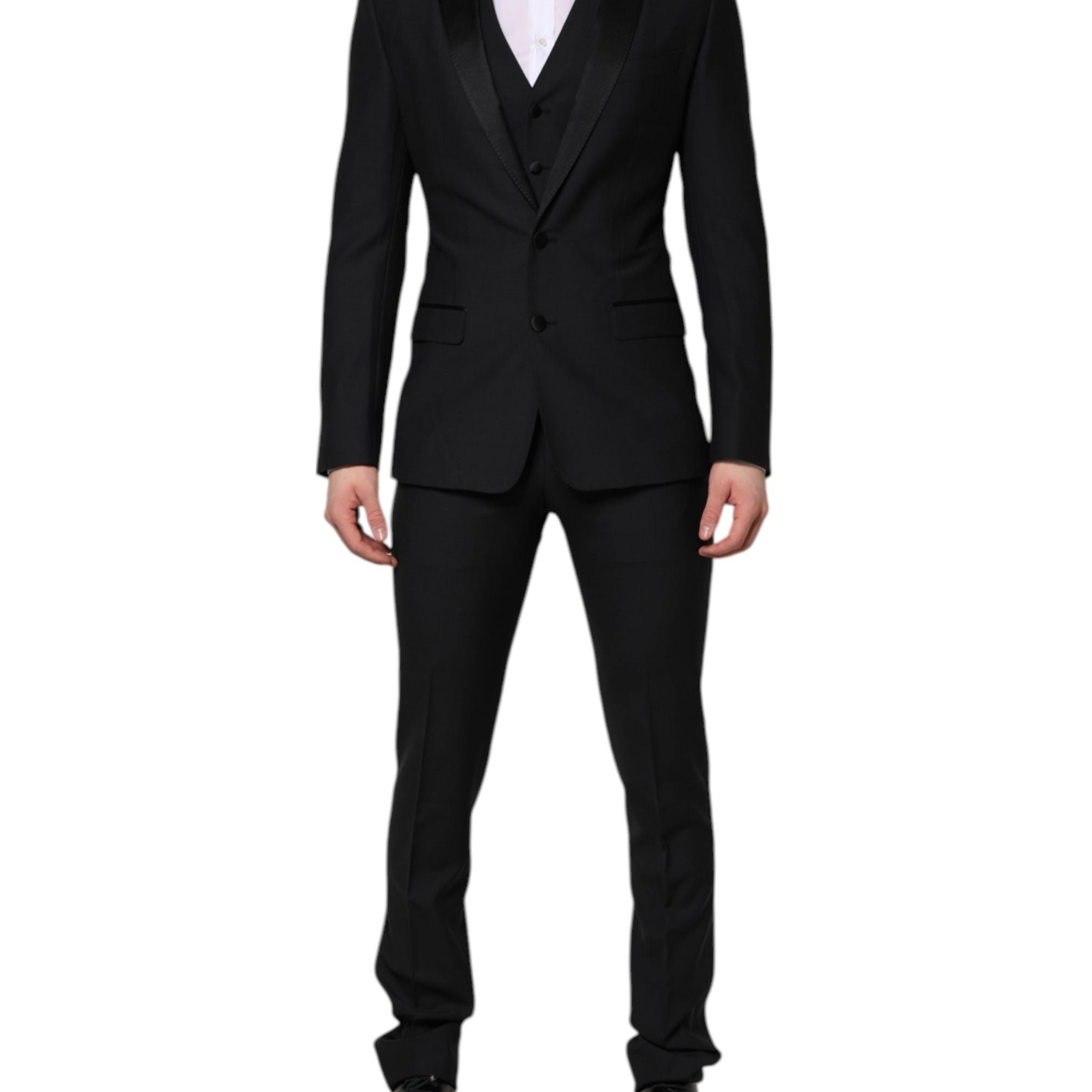 Dolce & Gabbana Dark Blue MARTINI 2 Buttons 3 Piece  Suit