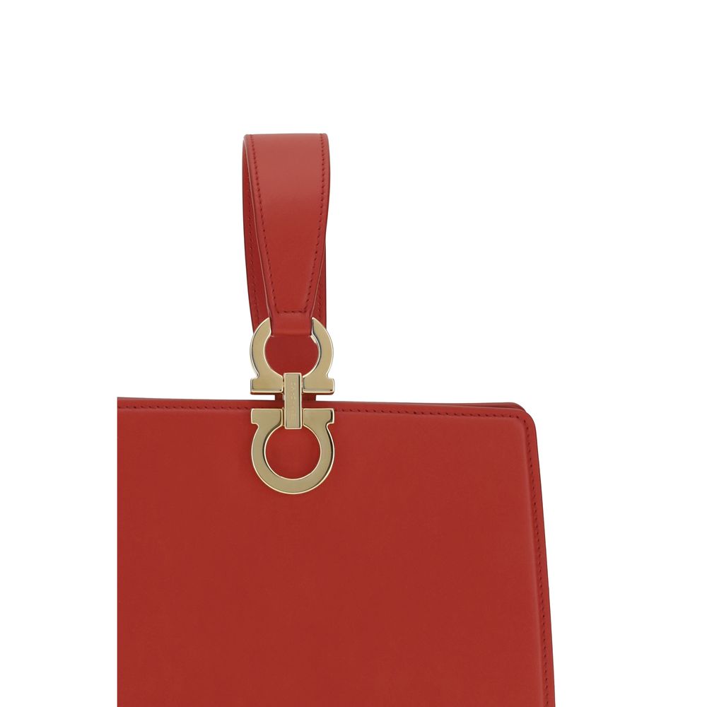 Ferragamo Multicolor Calf Leather Bos Taurus Clutch Bag