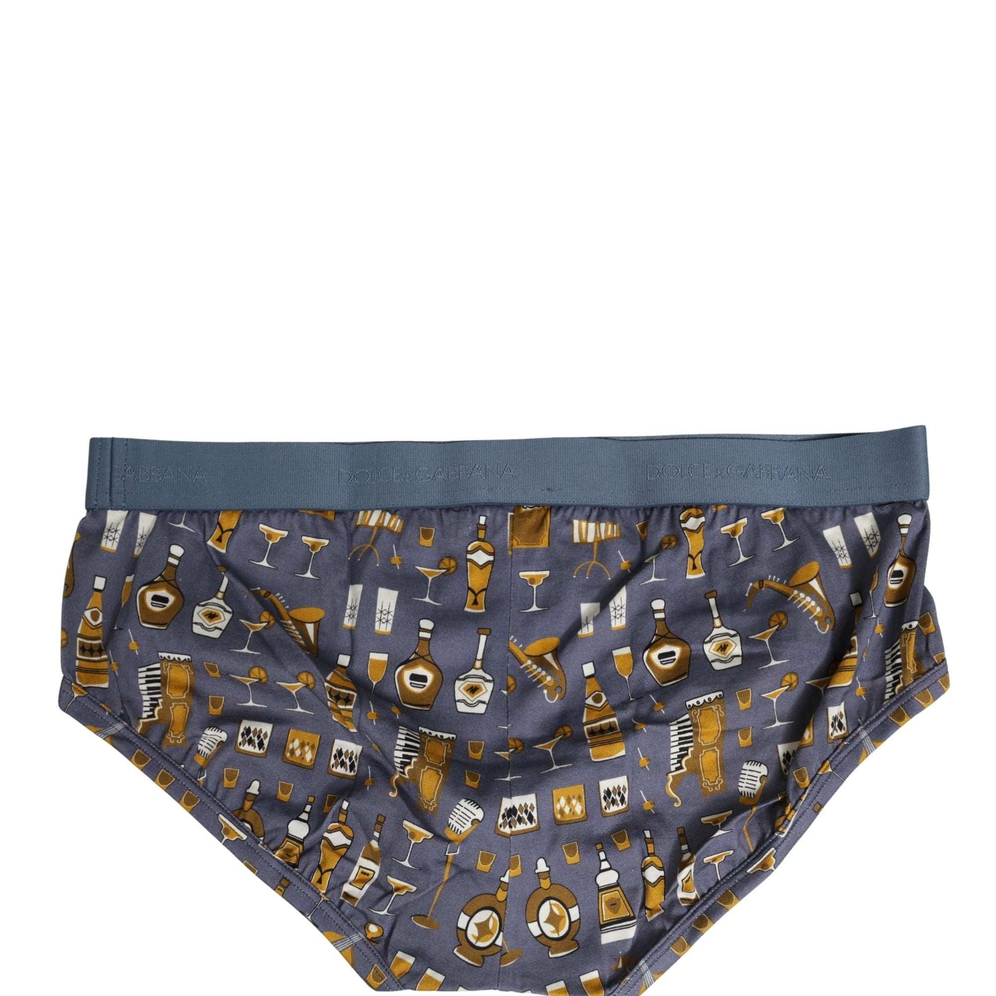 Dolce & Gabbana Gray Jazz Cocktail Men Brando Brief Underwear