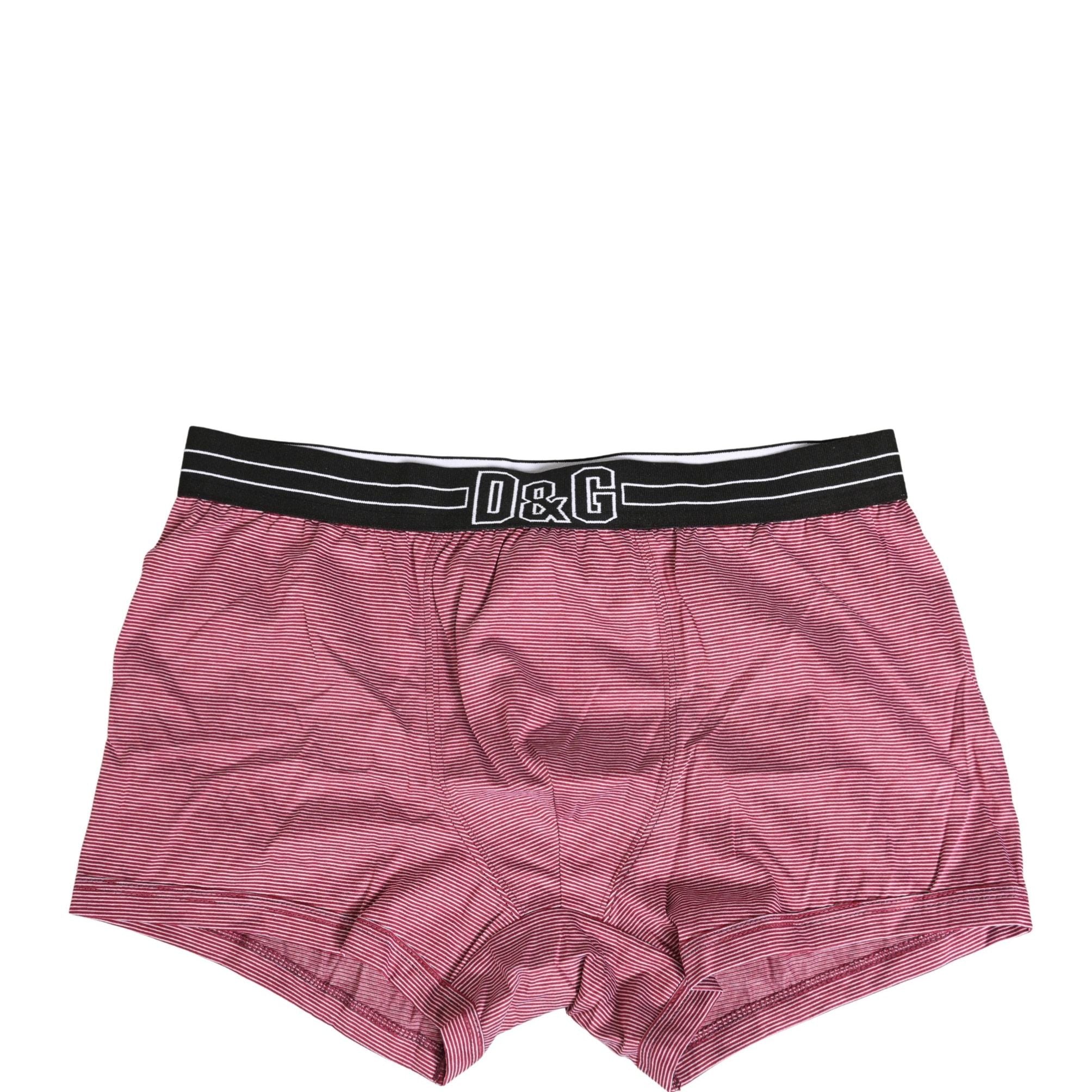 Dolce & Gabbana Pink D&G Logo Cotton Regular Boxer Underwear