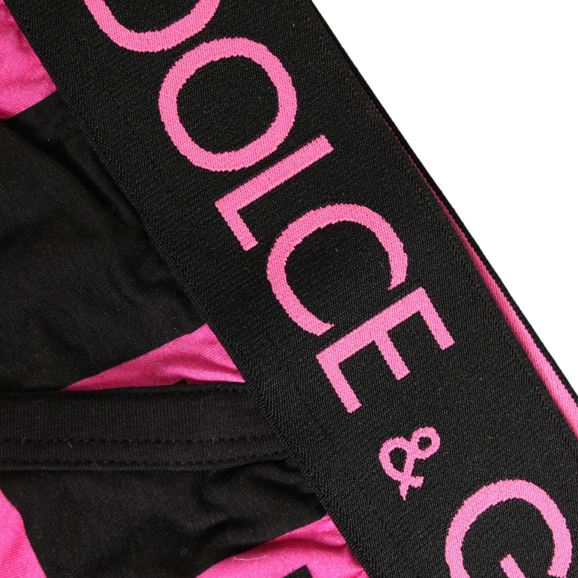 Dolce & Gabbana Black Pink Logo Cotton Brando Brief Underwear