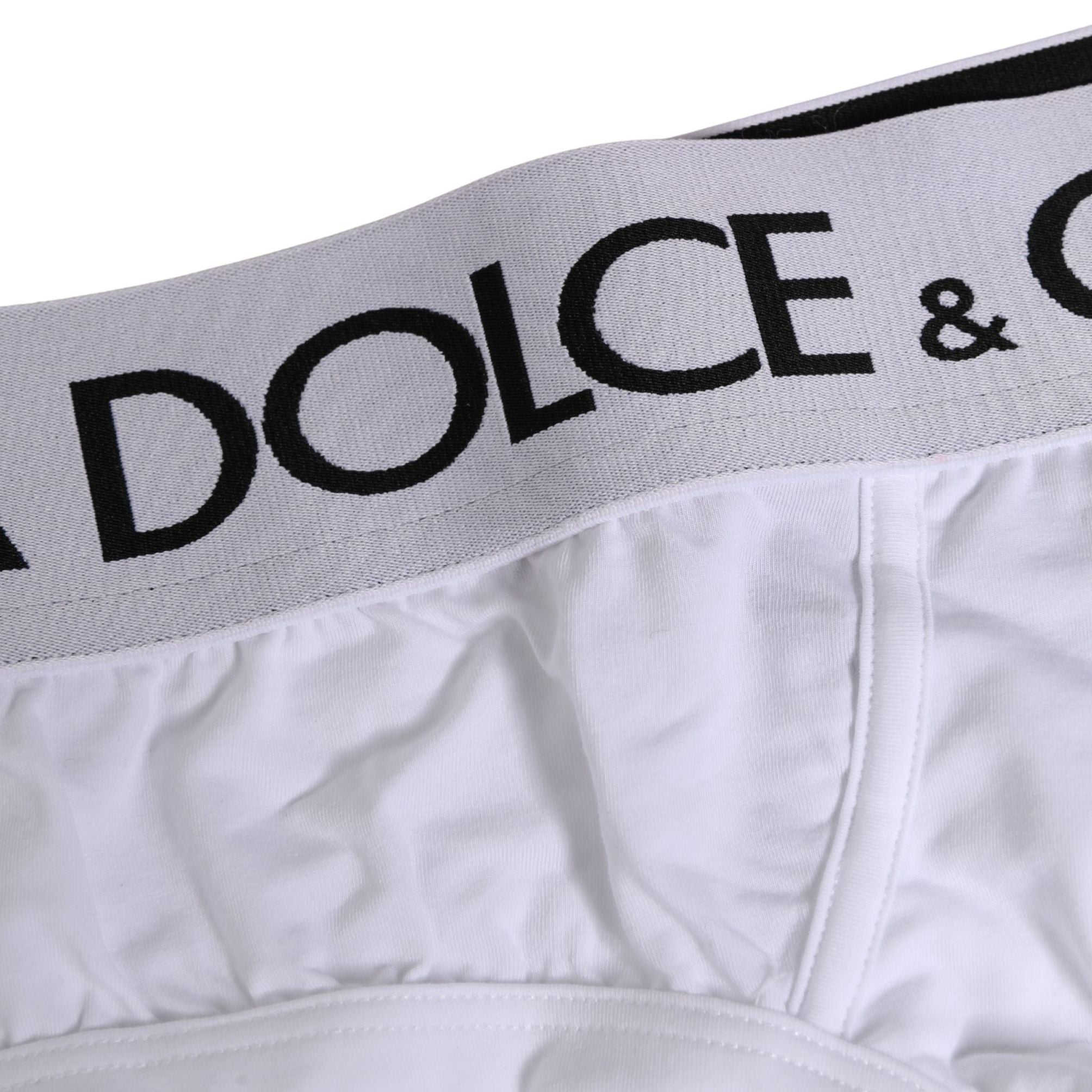 Dolce & Gabbana White Cotton Stretch Brando Brief Underwear