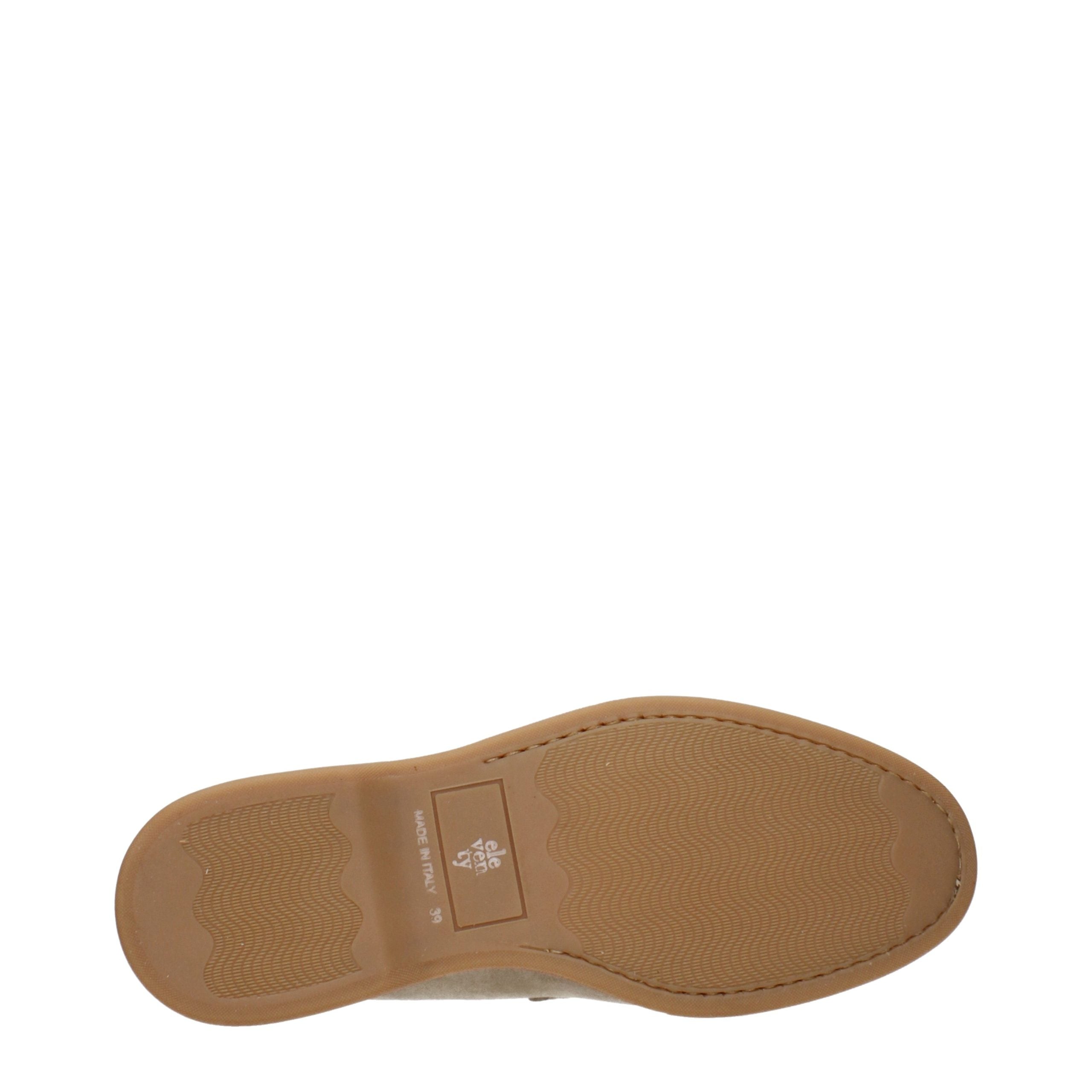 Eleventy Beige Leather Slip-On Loafers