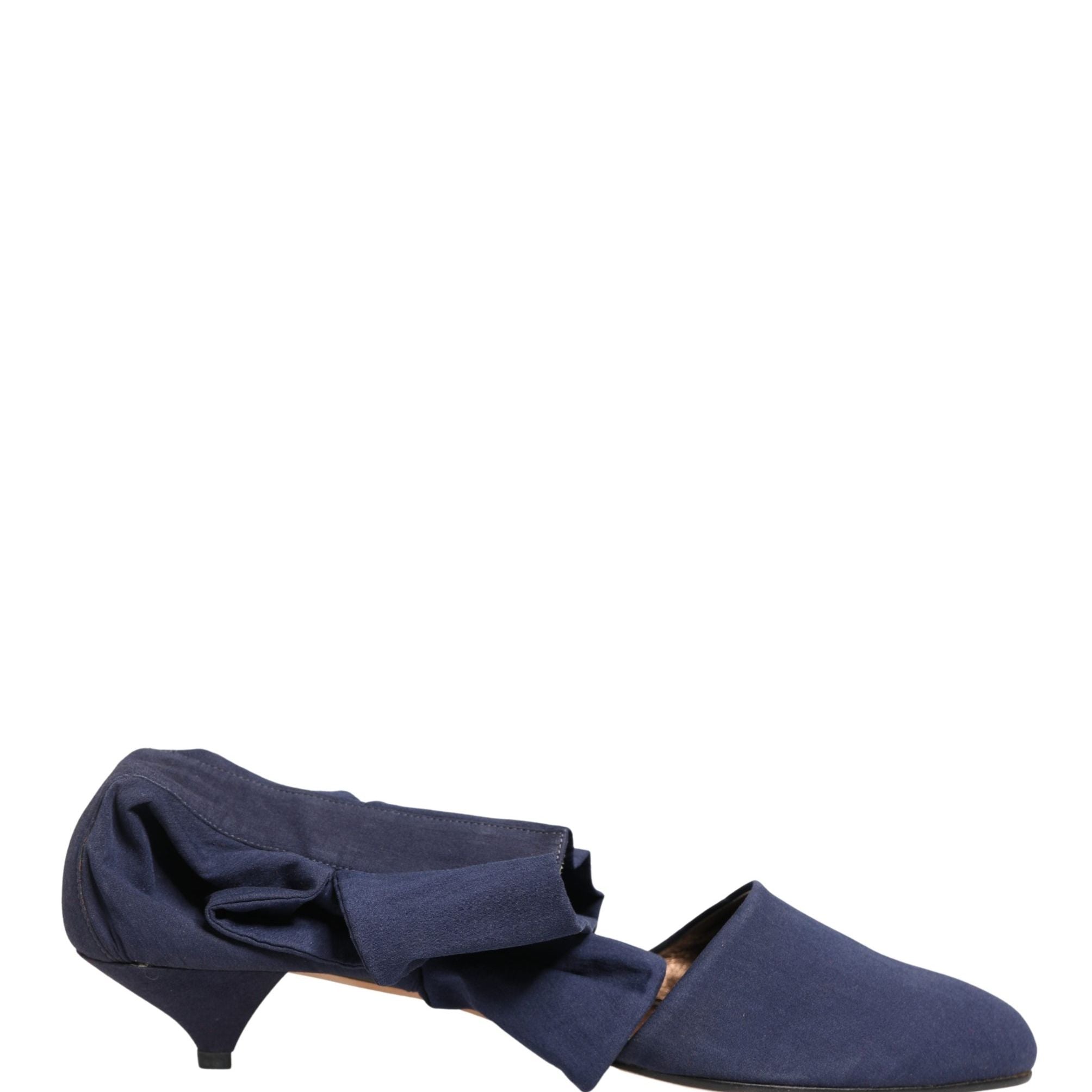 Dolce & Gabbana Blue Cotton Ankle Boots Shoes