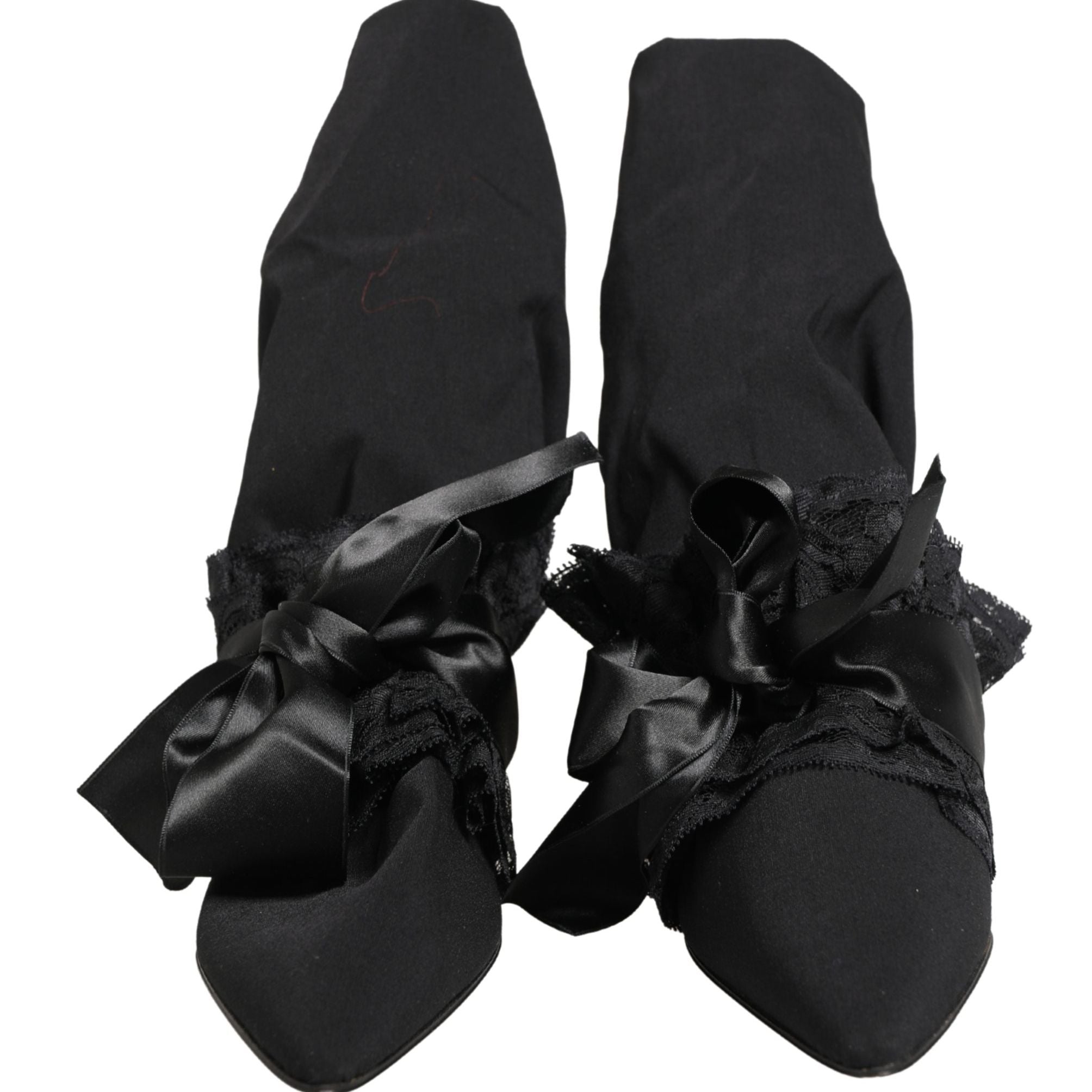 Dolce & Gabbana Black Suede Mid Calf Boots Shoes
