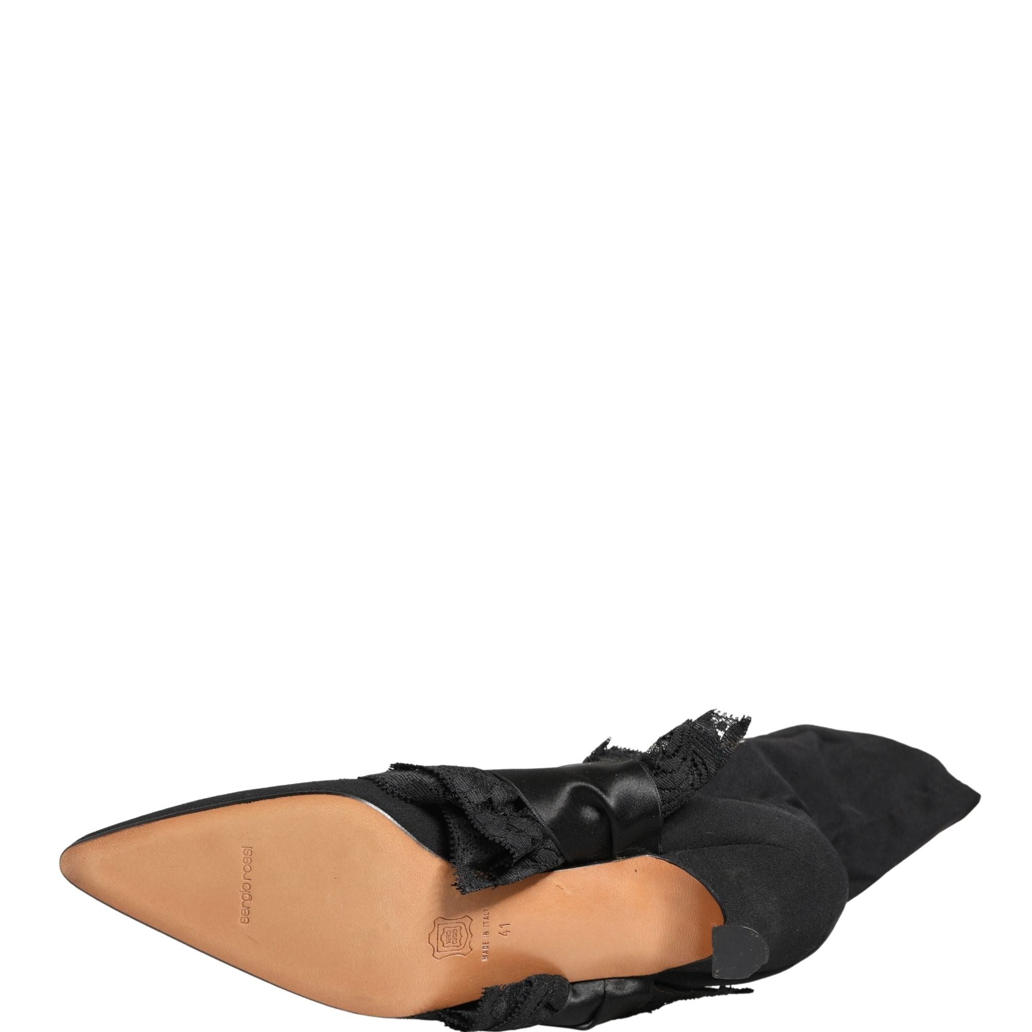 Dolce & Gabbana Black Suede Mid Calf Boots Shoes
