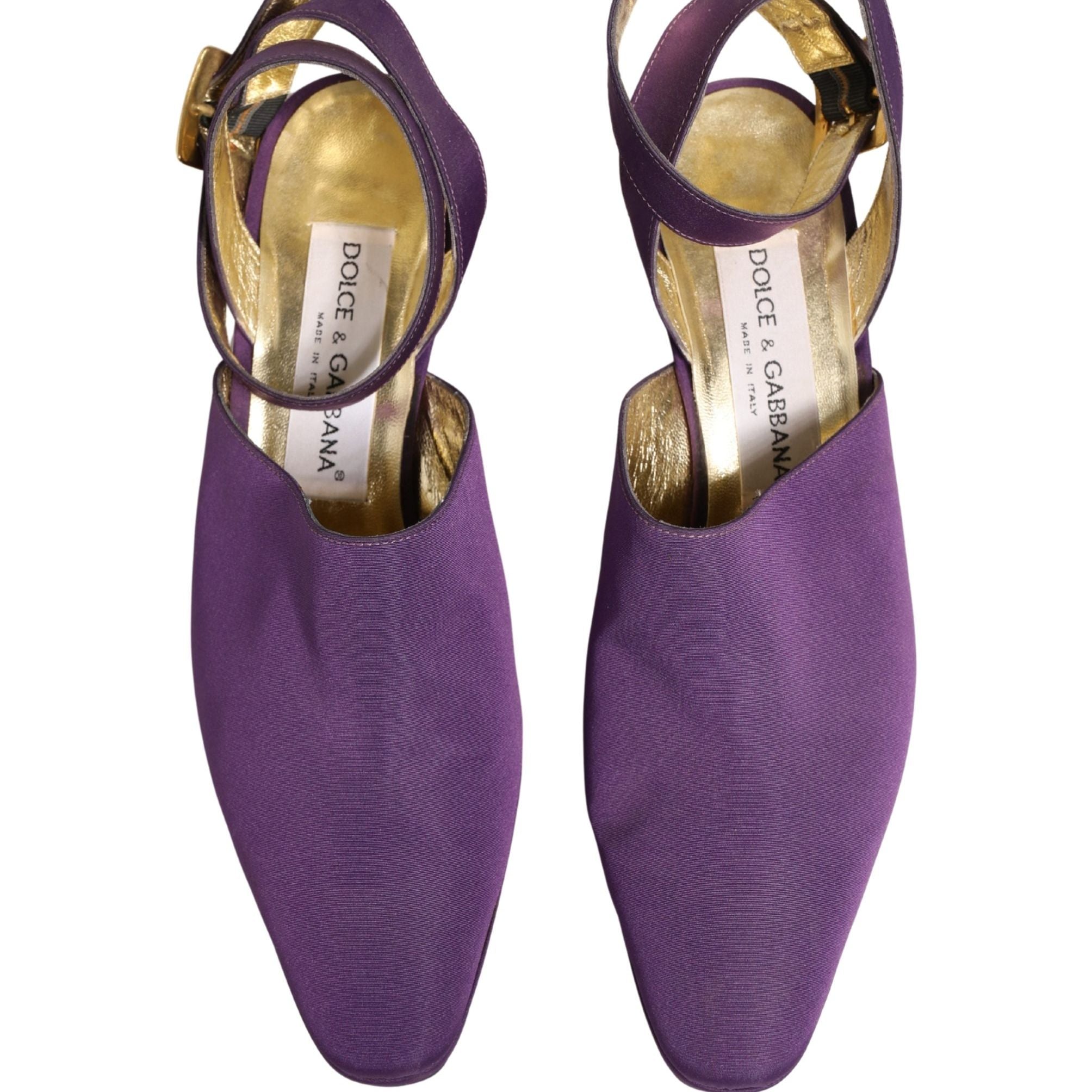 Dolce & Gabbana Purple Suede Sandals Shoes