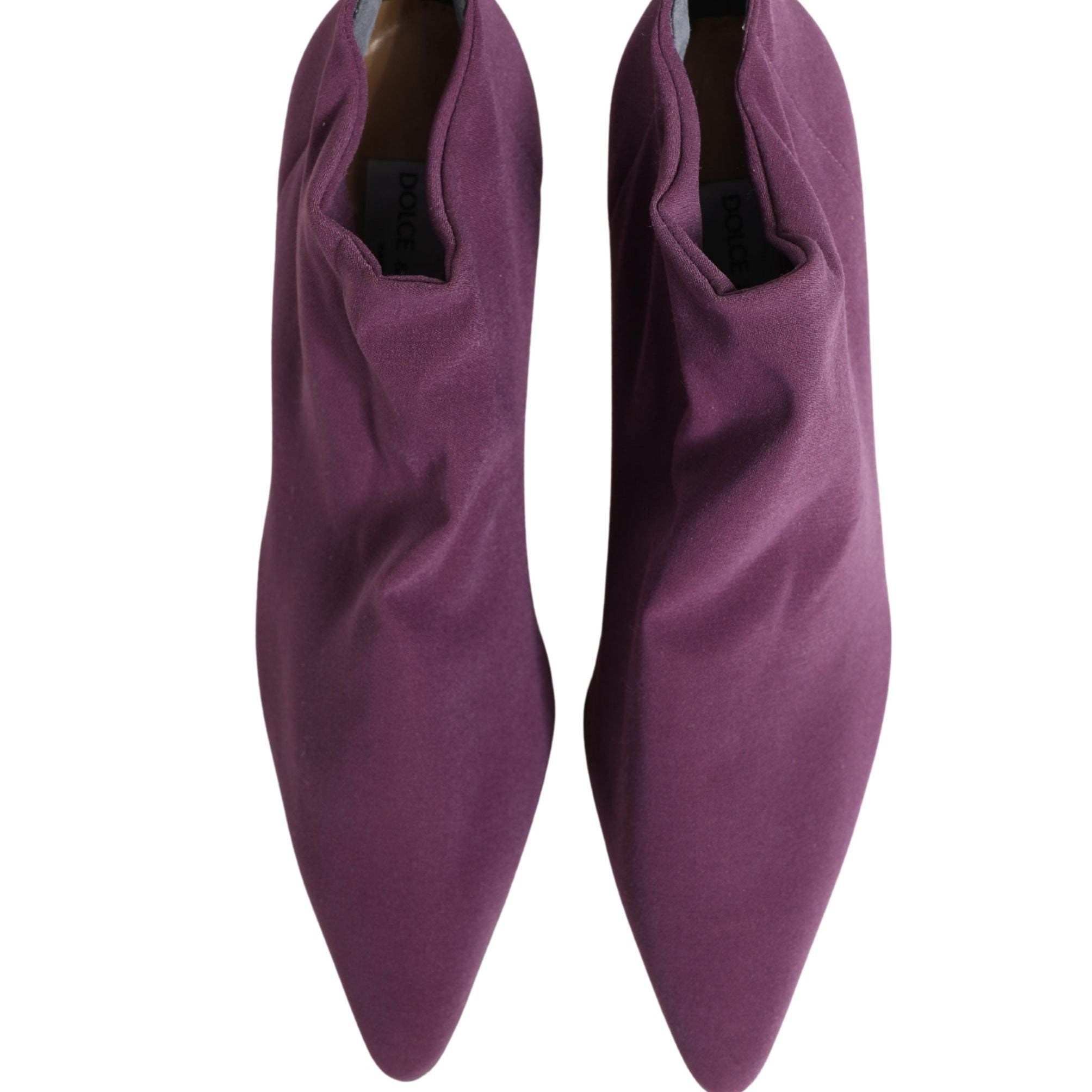 Dolce & Gabbana Shoes Purple Suede Ankle Boots Shoes