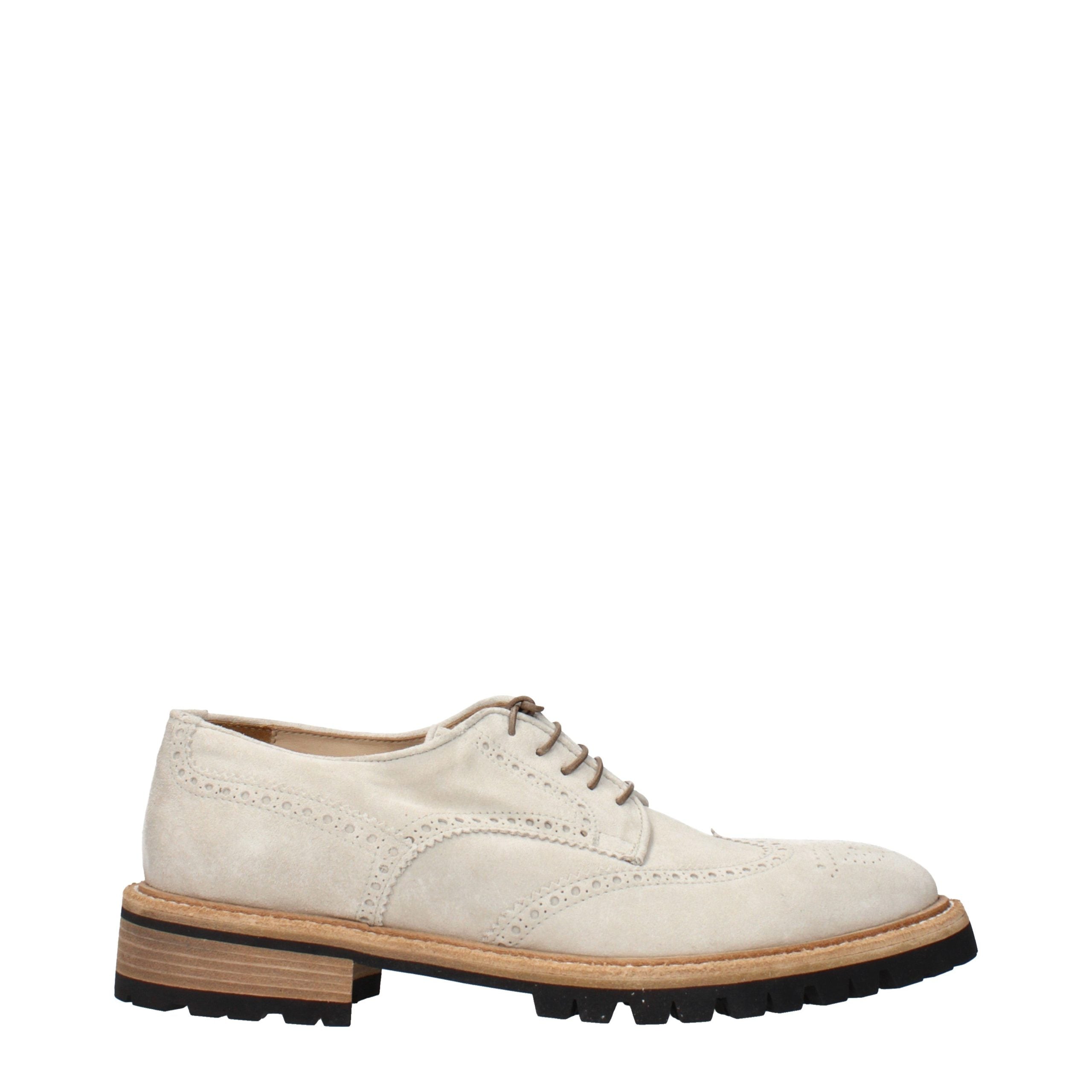 Eleventy Gray Leather Oxfords And Derbies