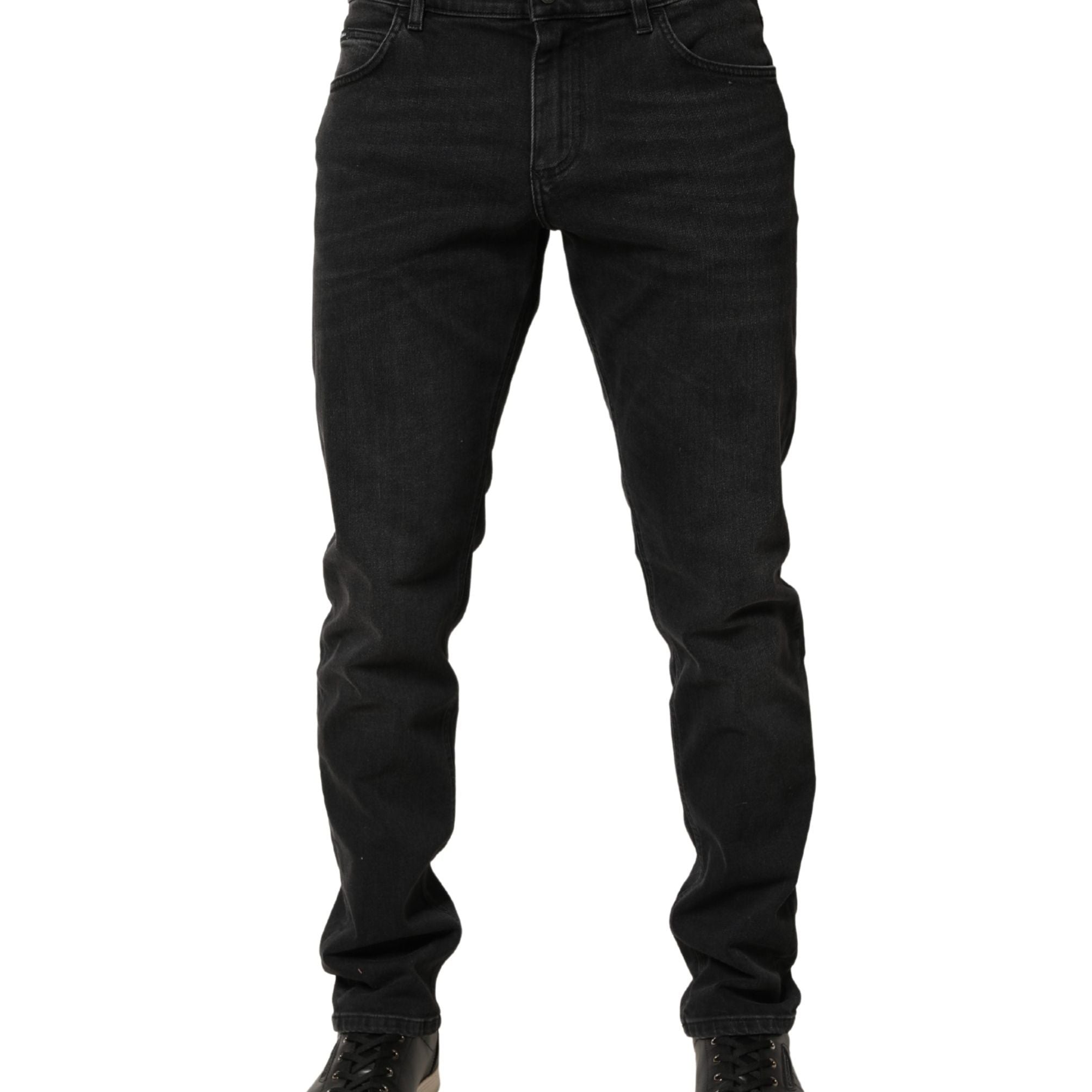 Dolce & Gabbana Black Cotton Stretch Regular SkinnyDenim Jeans
