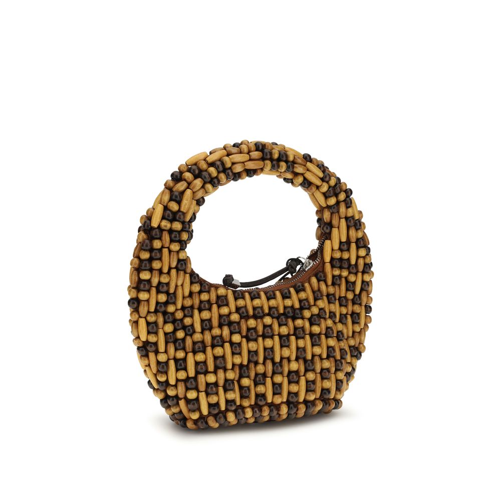 Staud Brown Other Fibres Handbag