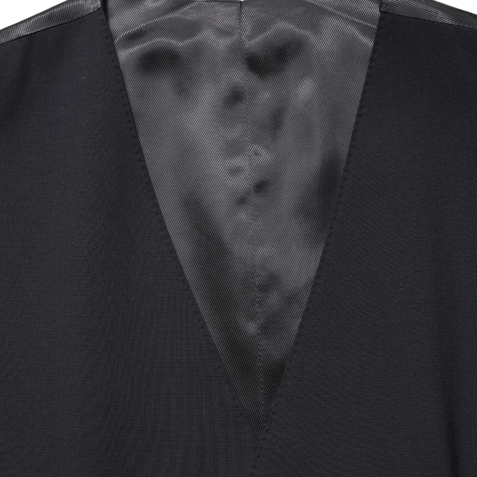 Dolce & Gabbana Black Wool Single Breasted Waistcoat Vest