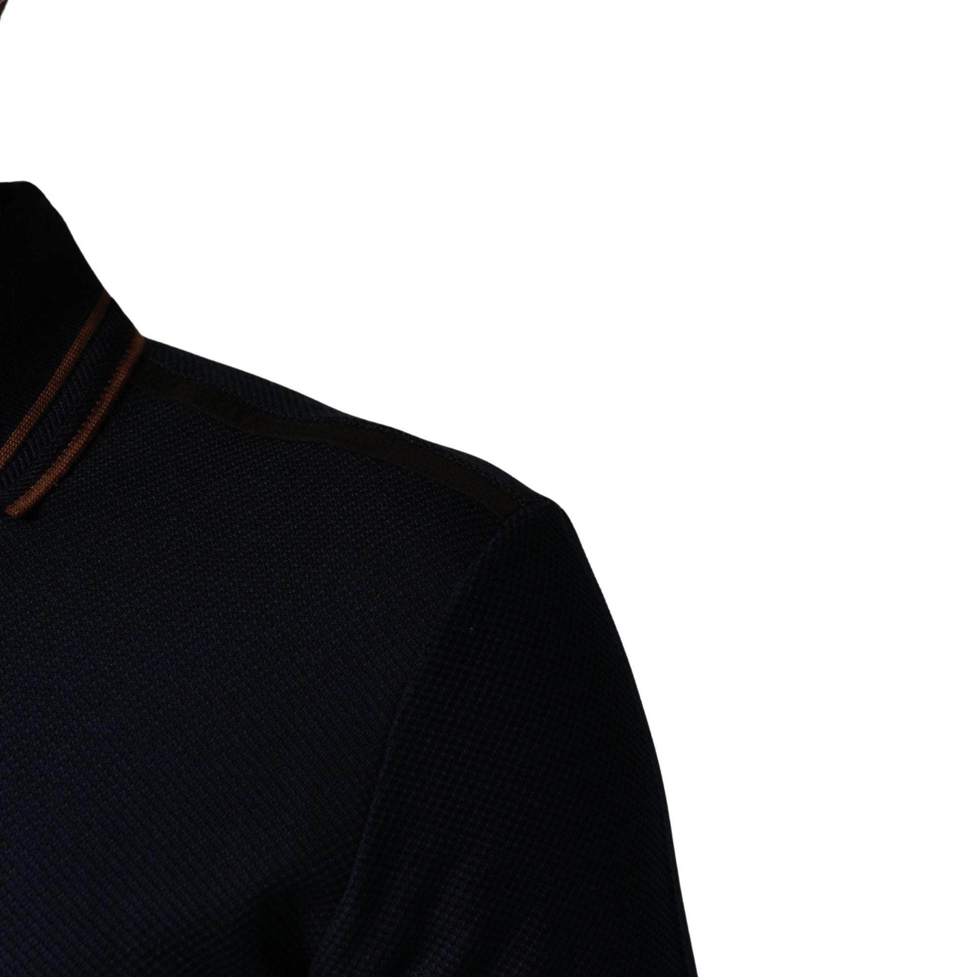 Dolce & Gabbana Dark Blue Silk Short Sleeve Men Polo T-shirt
