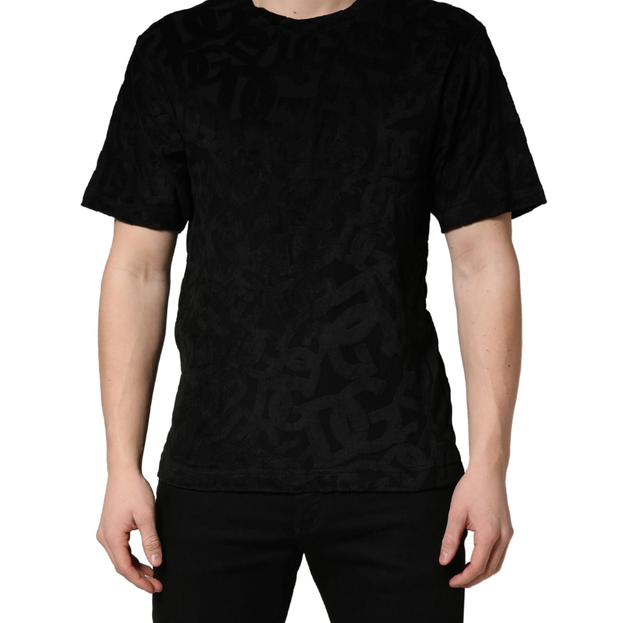 Dolce & Gabbana Black DG Mania Logo Print Casual  T-shirt