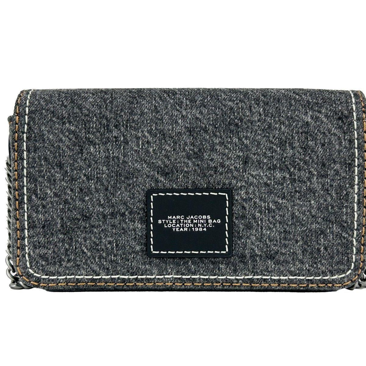Marc Jacobs The Denim Chain Mini Bag - Black Wash