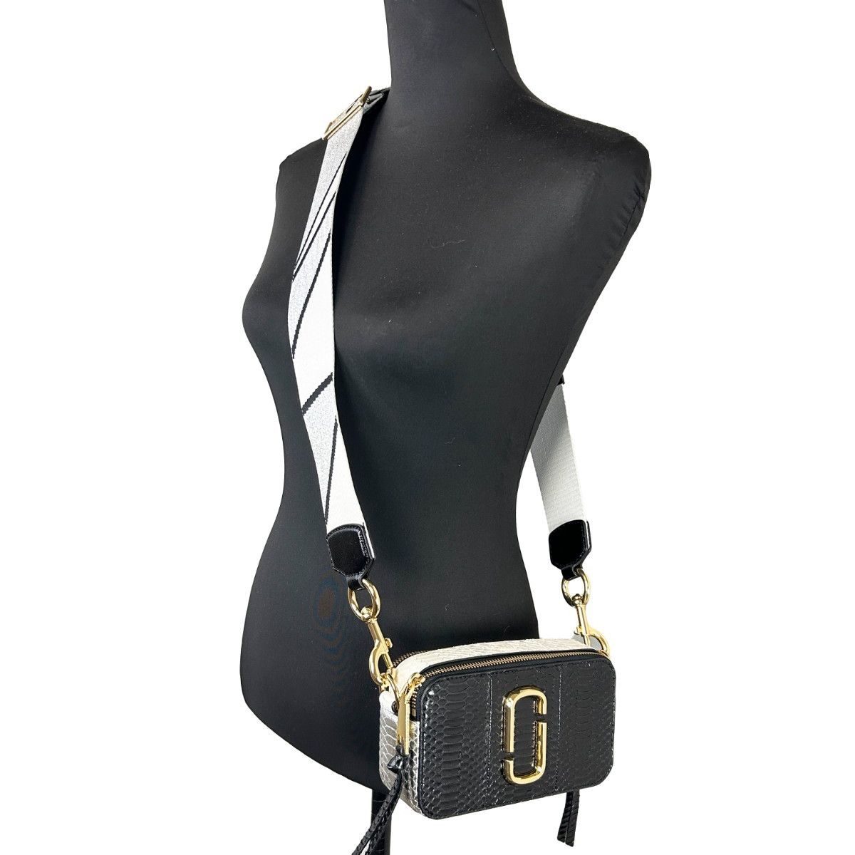 Marc Jacobs The Snapshot Snake Skin Crossbody Bag