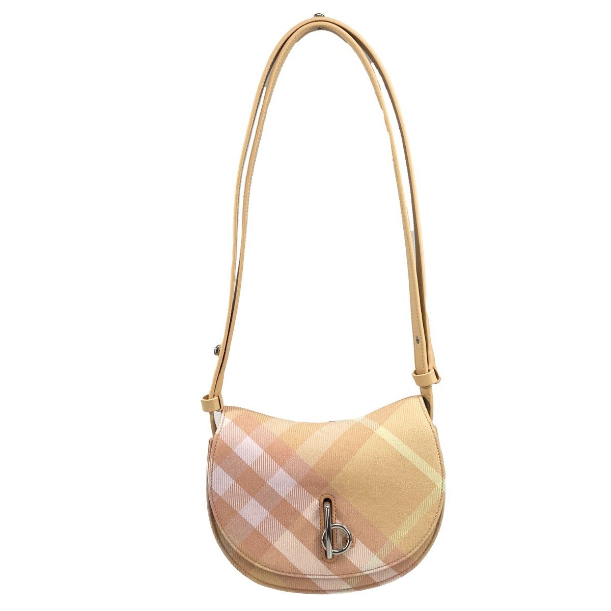 Burberry Mini Check Rocking Horse Crossbody Bag Purse