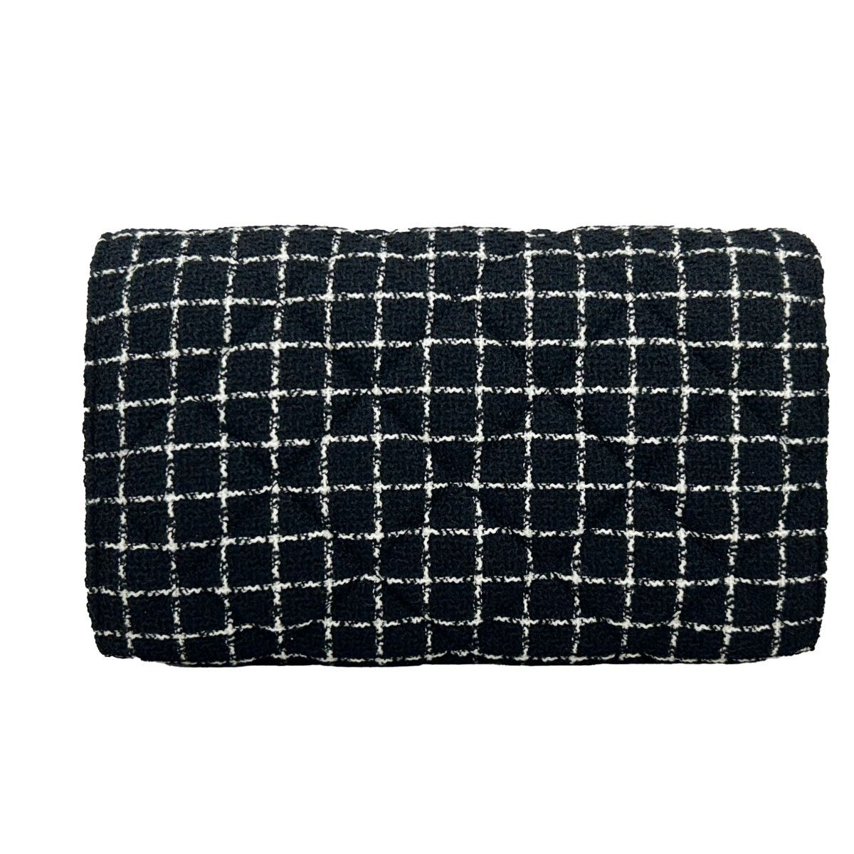 Versace Wallet On A Chain Fabric Black Crossbody Bag