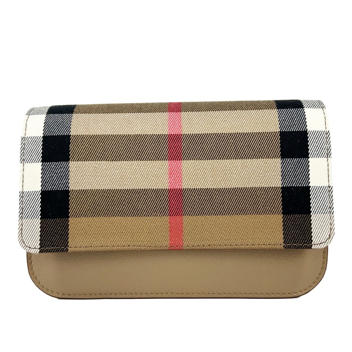 Burberry Small Leather Madison Crossbody Check Bag