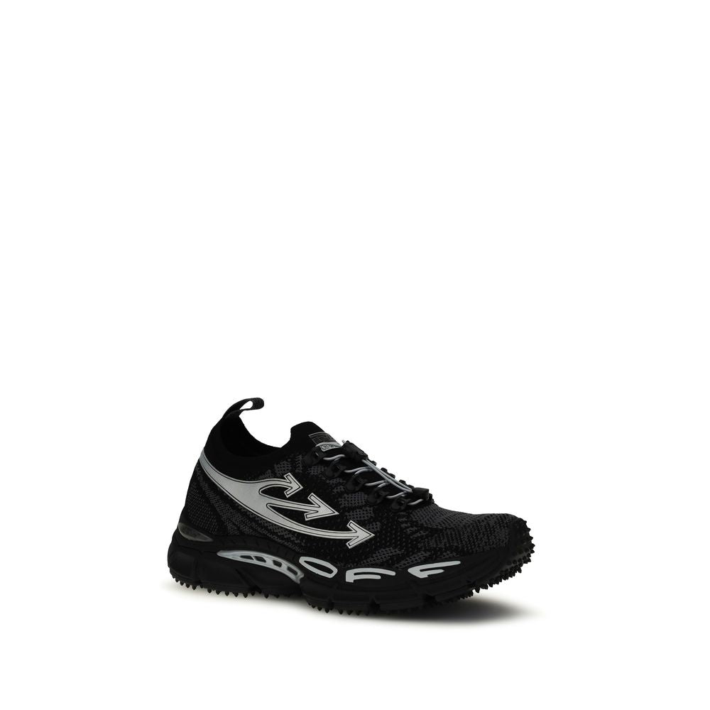 Off-White Black Polyester Athletic Sneakers