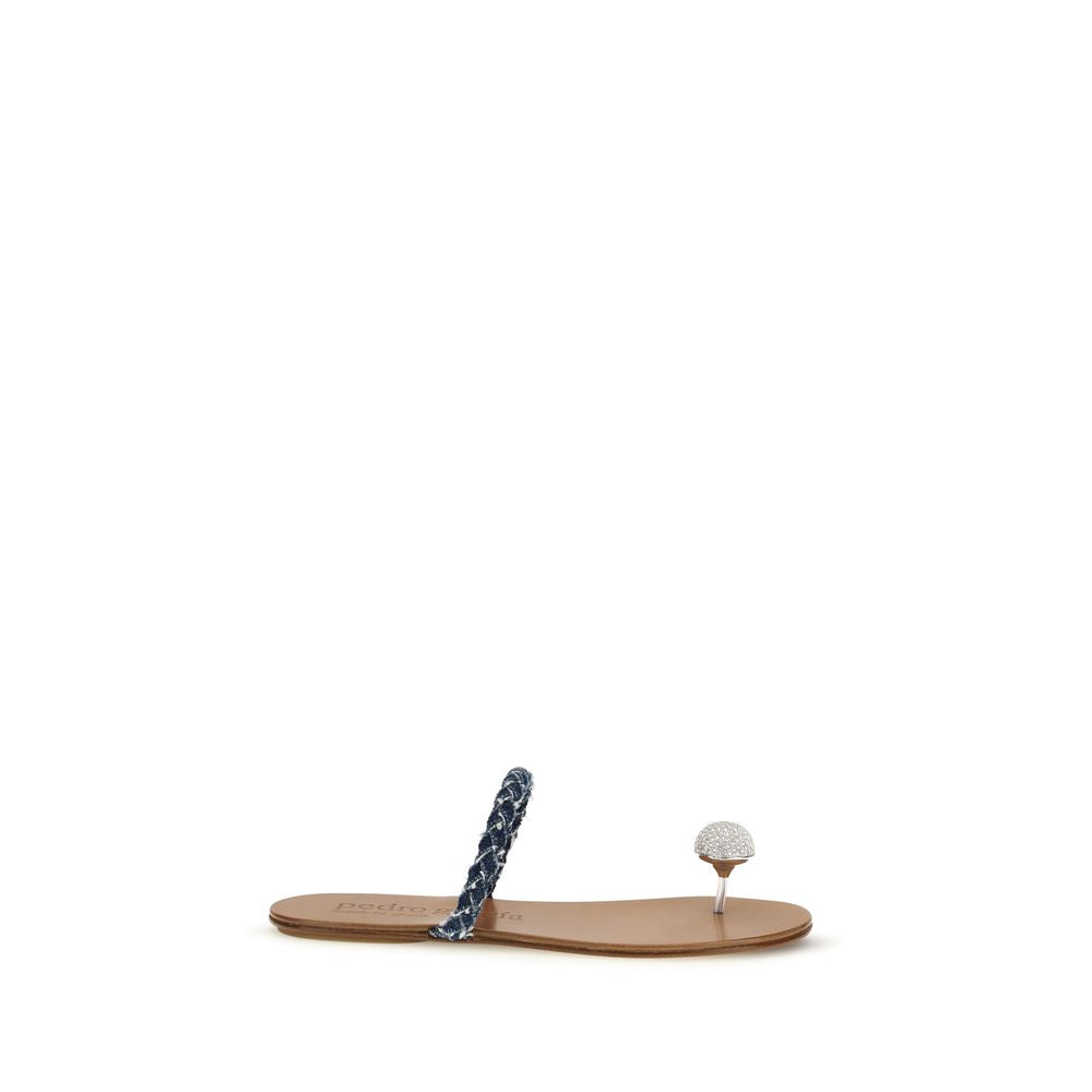 Pedro García Brown Calf Leather Bos Taurus Sandals
