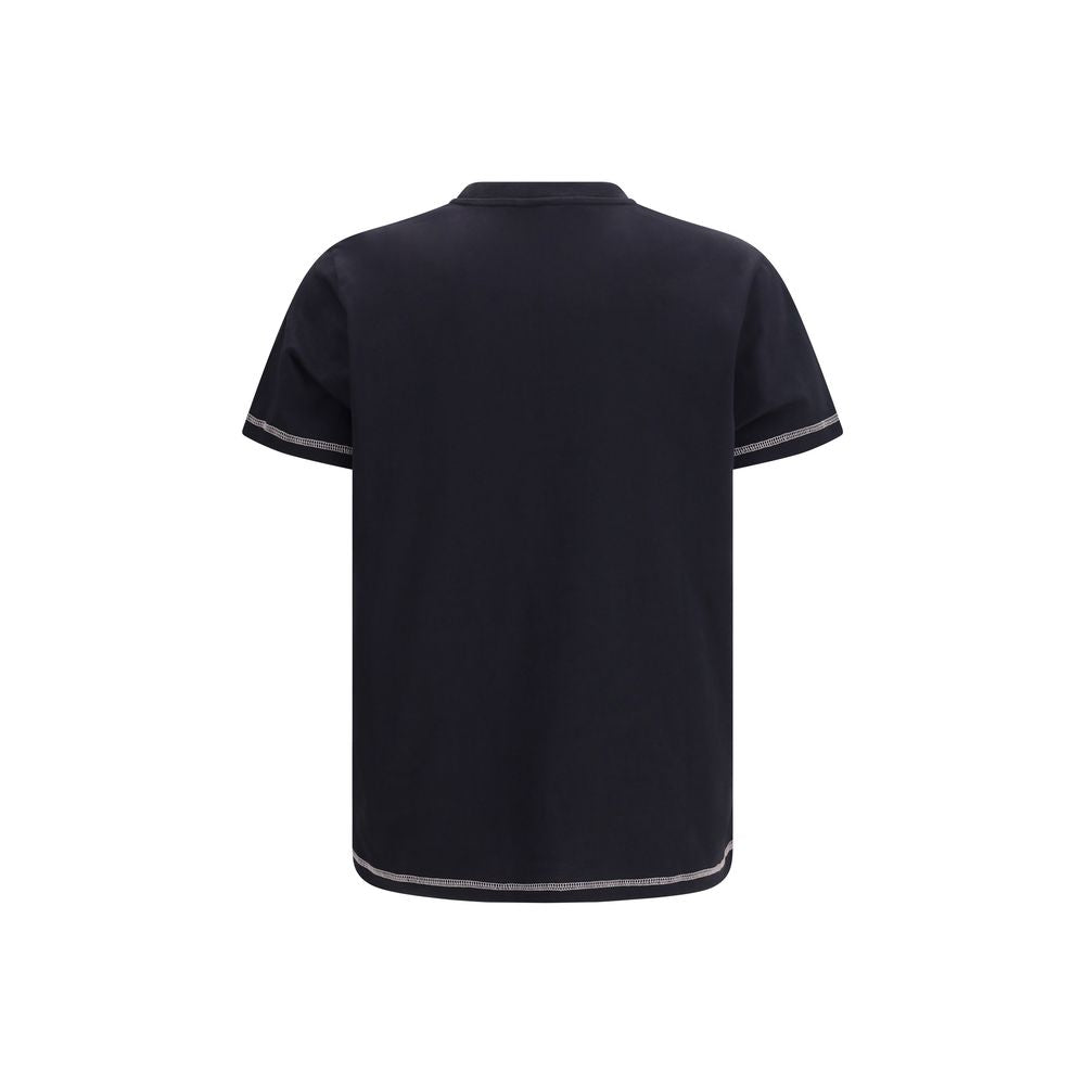 Ganni Gray Cotton T-Shirt