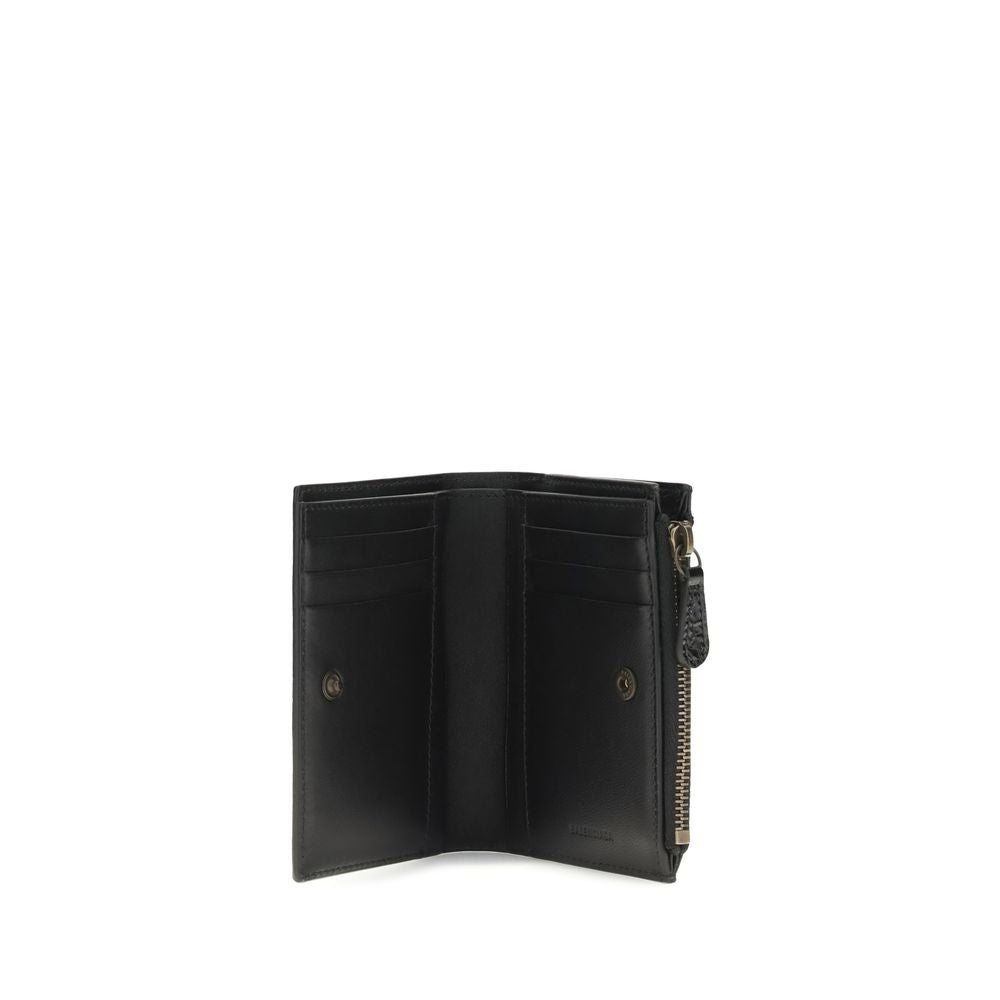 Balenciaga Black Lamb Ovis Aries Aries Wallet