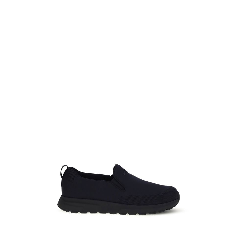 Prada Blue Recycled Polyamide Low Top Sneakers