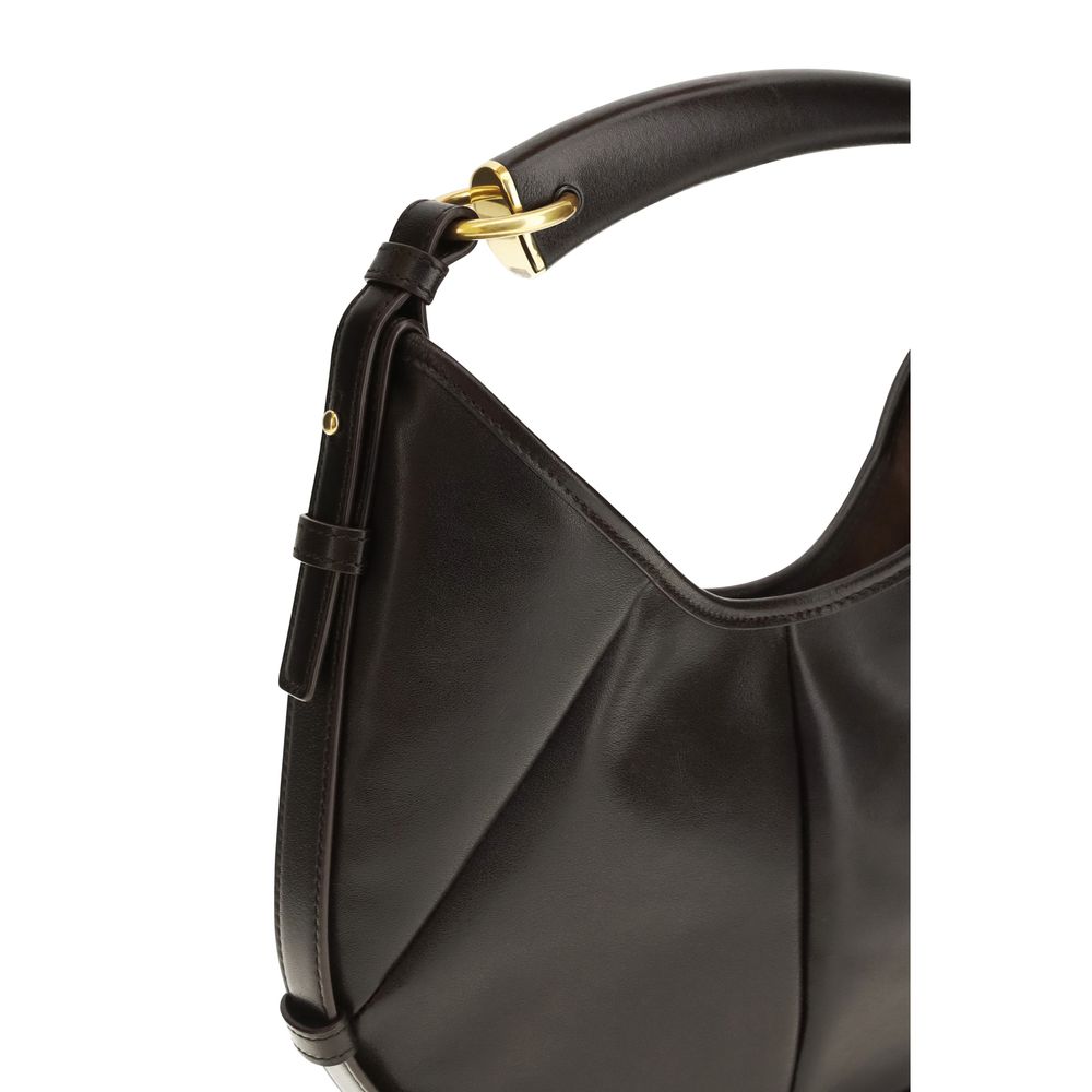 Saint Laurent Brown Calf Leather Bos Taurus Shoulder Bag