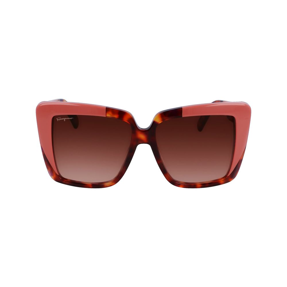 Ferragamo Multicolor Acetate Sunglasses