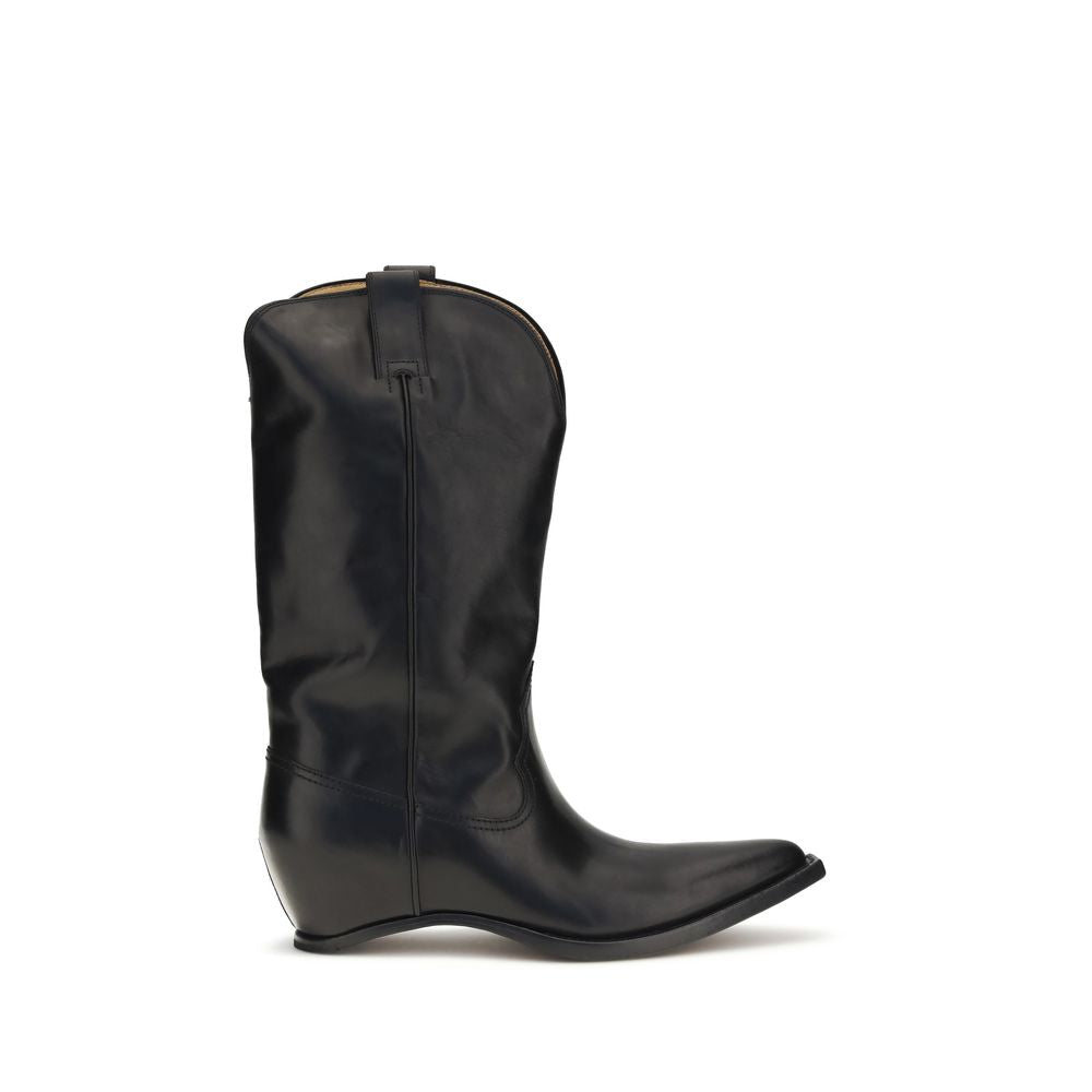 Maison Margiela Black Calf Leather Bos Taurus Boots