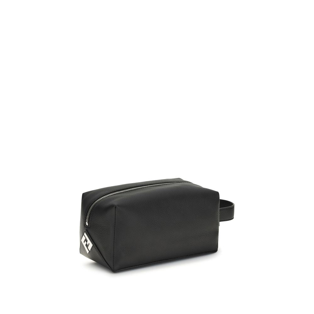 Fendi Black Calf Leather Bos Taurus Luggage And Travel