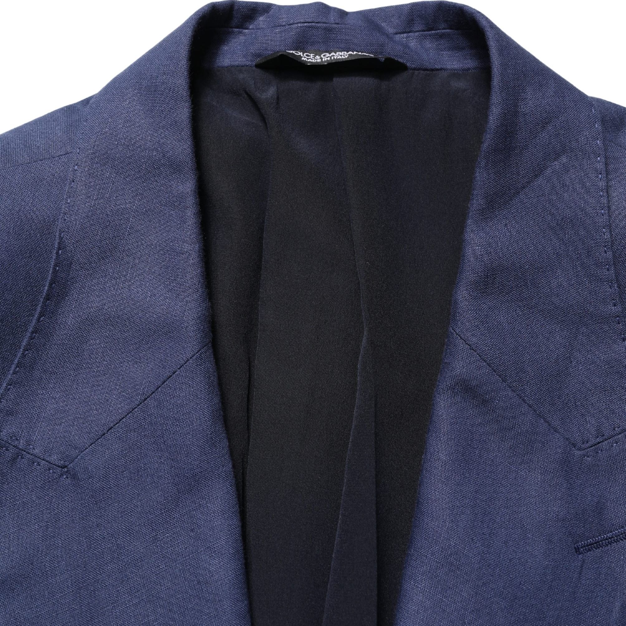 Dolce & Gabbana Blue Single Breasted 2 Button Suit Jacket