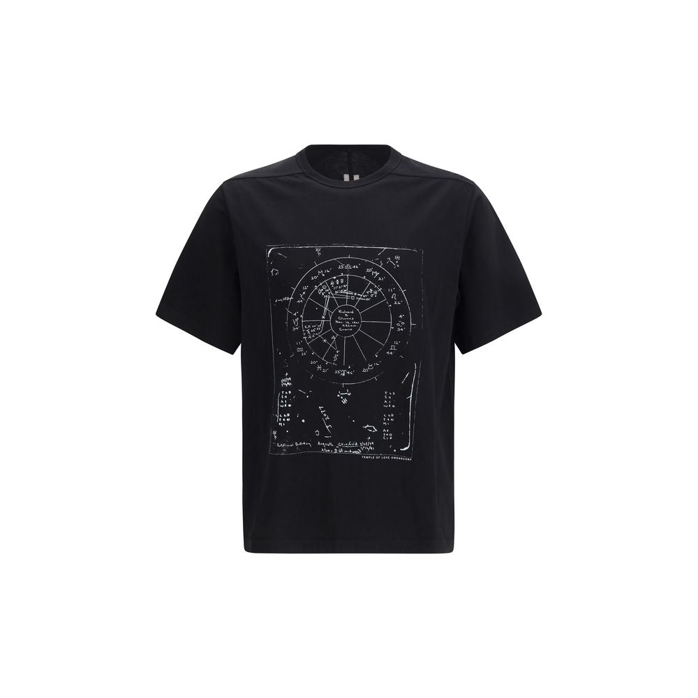 Rick Owens Black Cotton T-Shirt