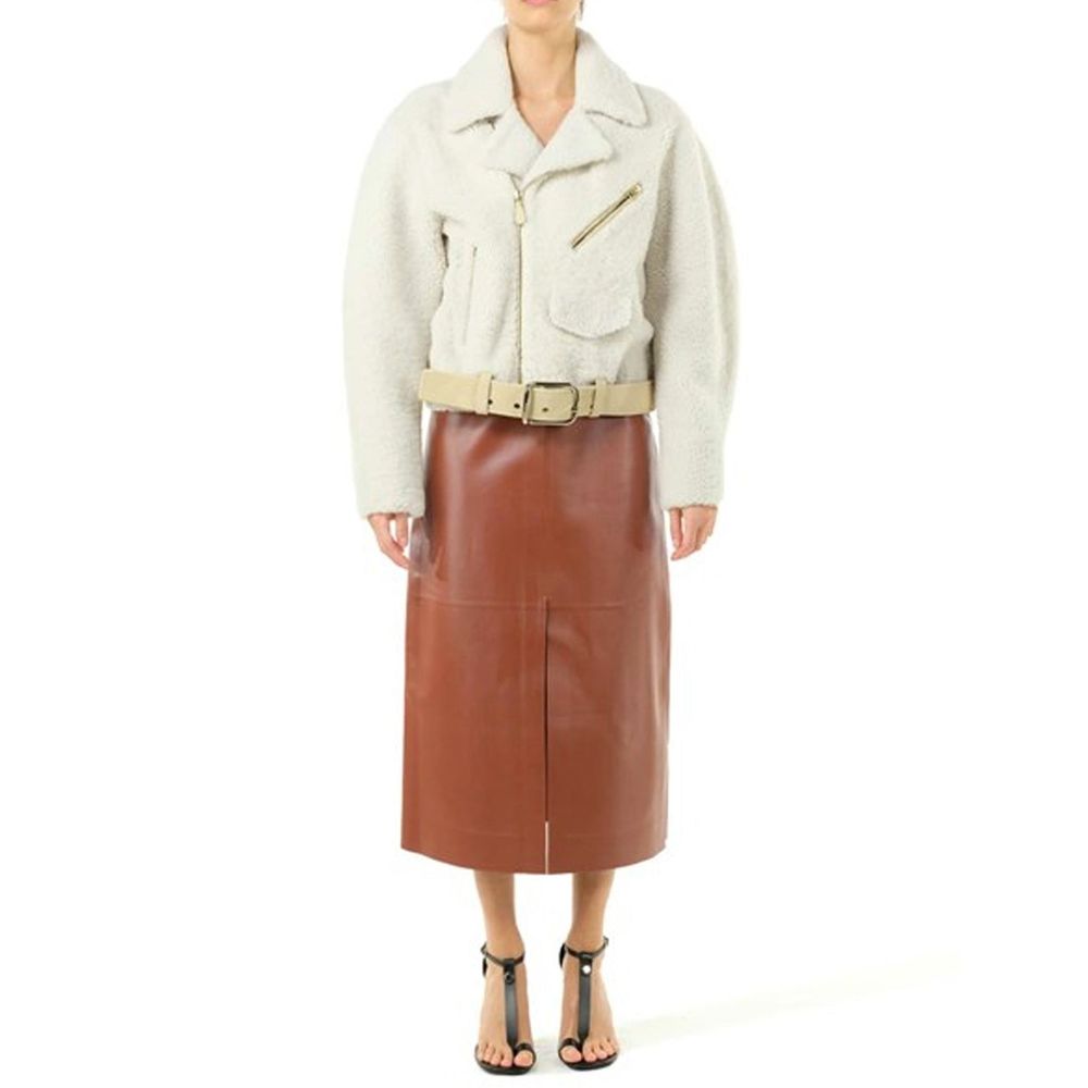 Chloé Beige Polyester Biker Jacket