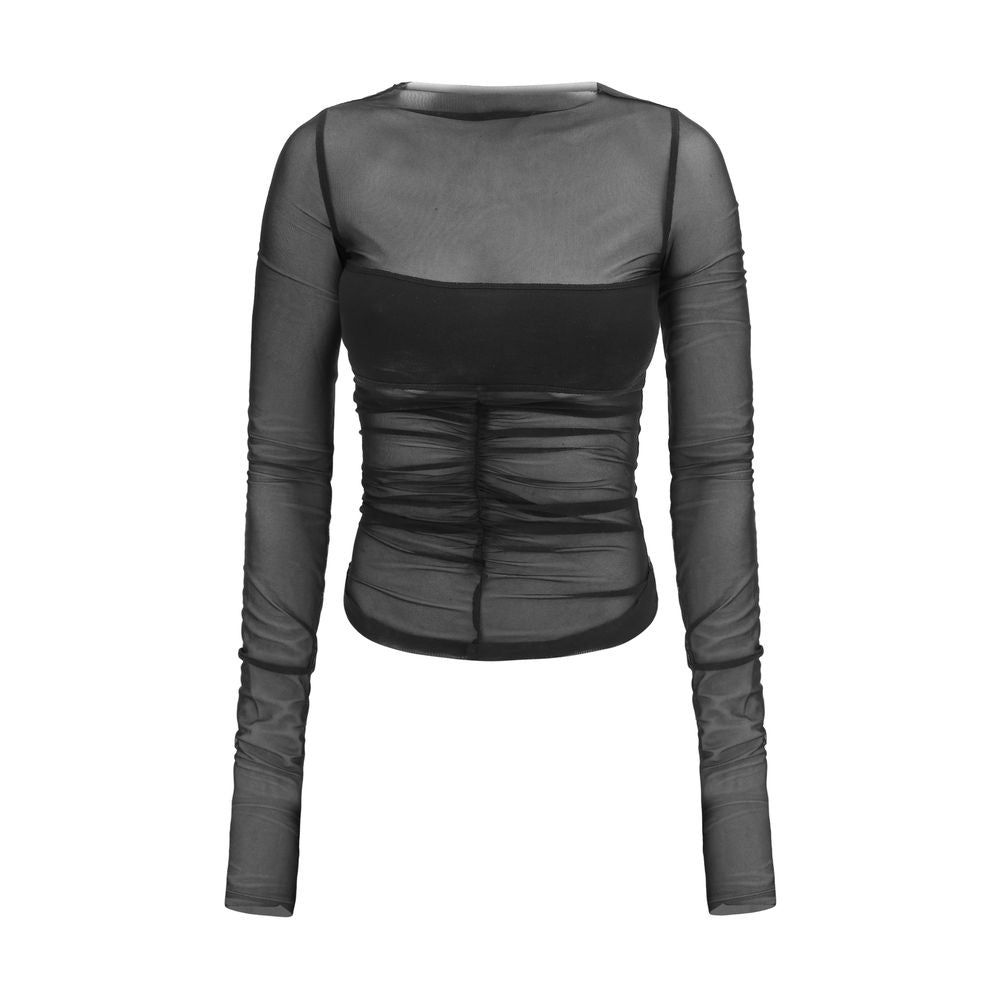 Rick Owens Black Nylon Blouse
