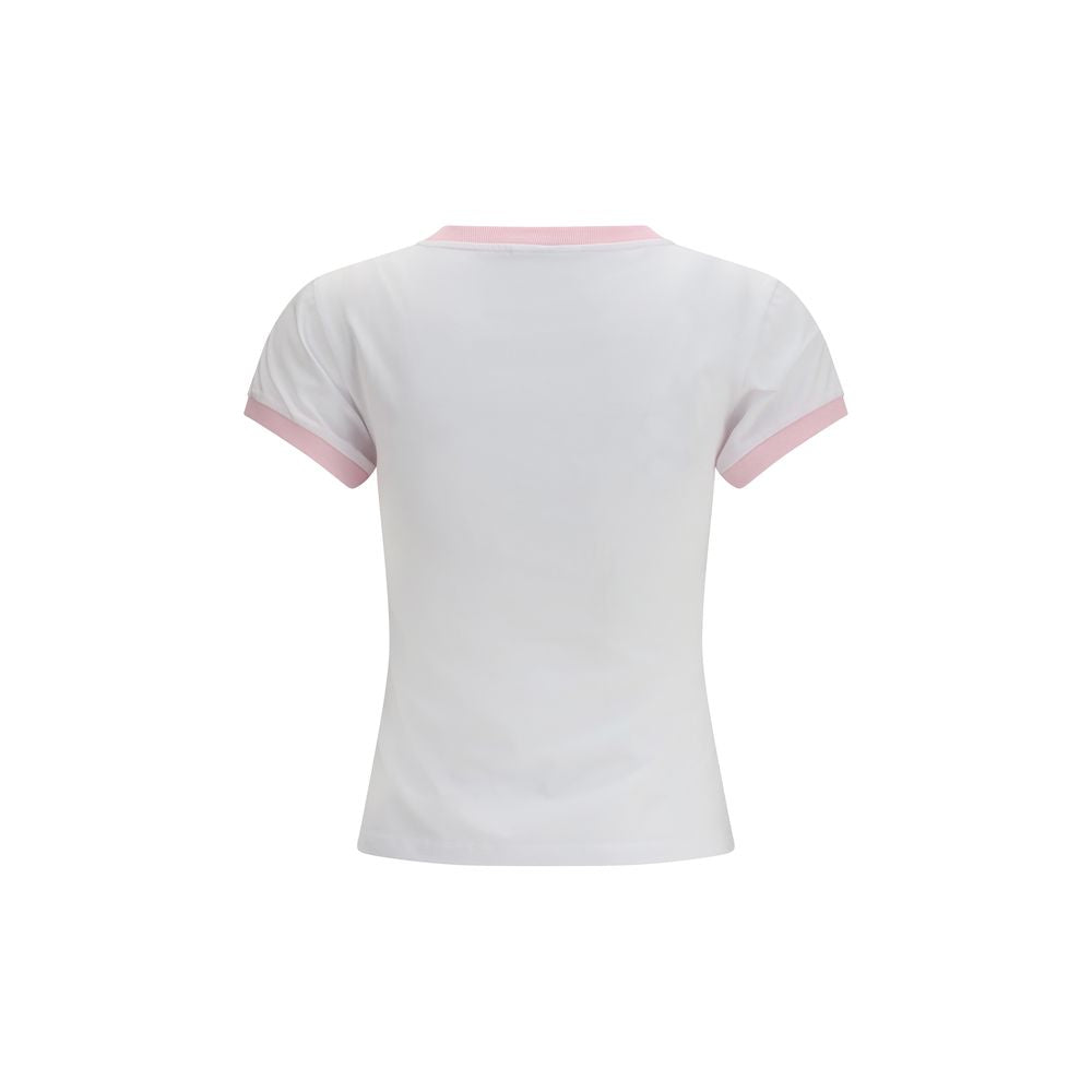 Ganni White Cotton T-Shirt