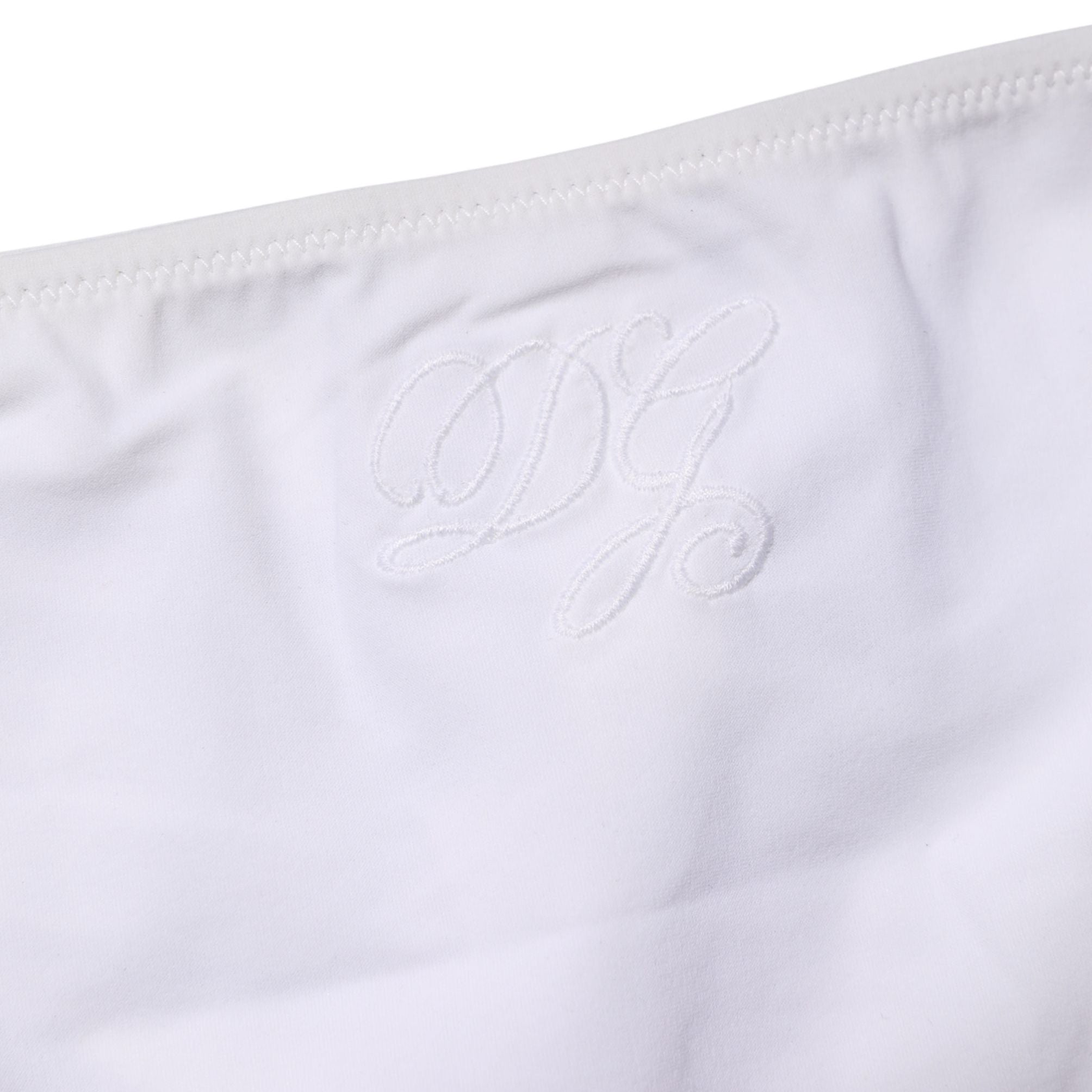 Dolce & Gabbana White Side-Tie Bikini Bottom Swimsuit Swimwear