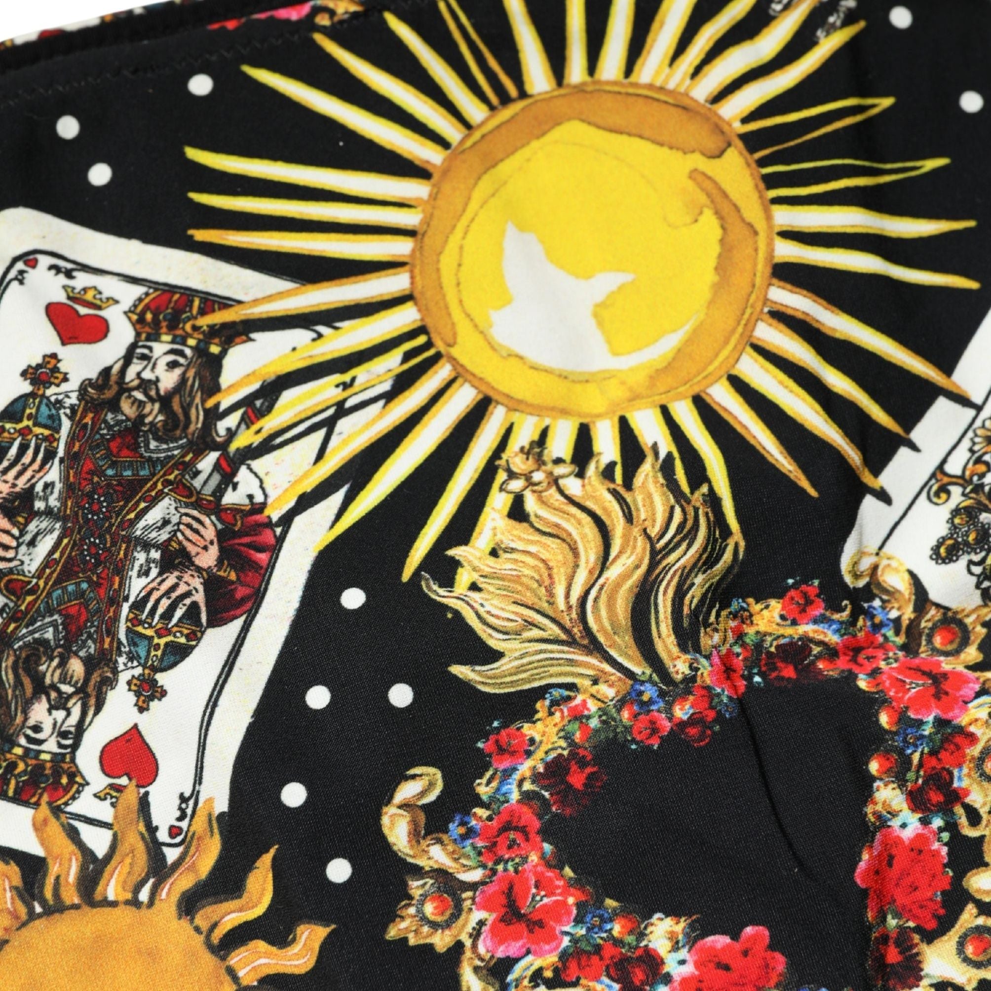 Dolce & Gabbana Black Graphic Cards Print Bikini Bottom Swimwear