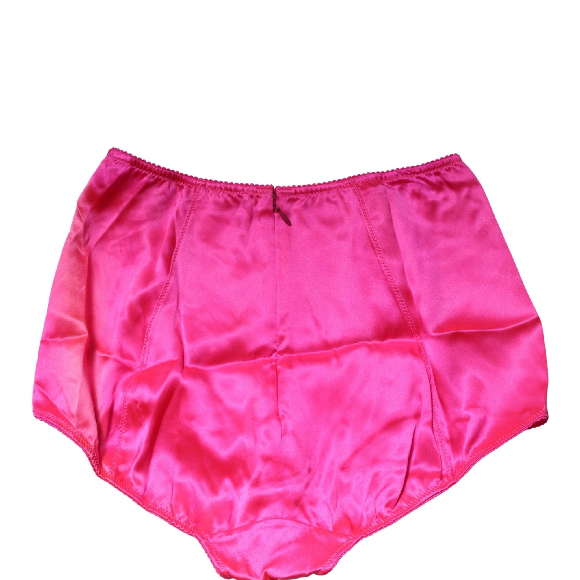 Dolce & Gabbana Blue Silk Blend High Waist Girdle Panty Underwear