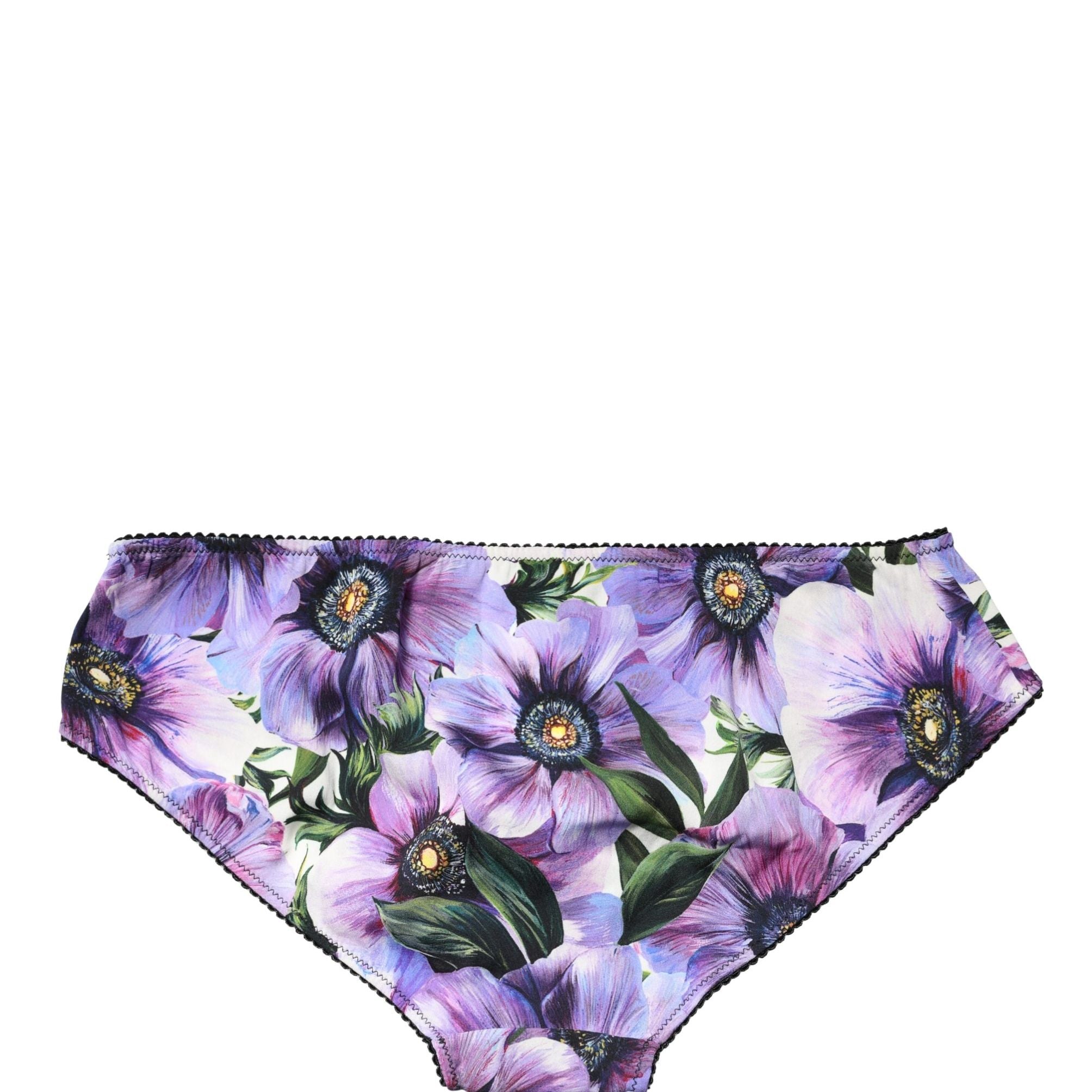 Dolce & Gabbana Multicolor Floral Mid Waist Brief Panty Underwear