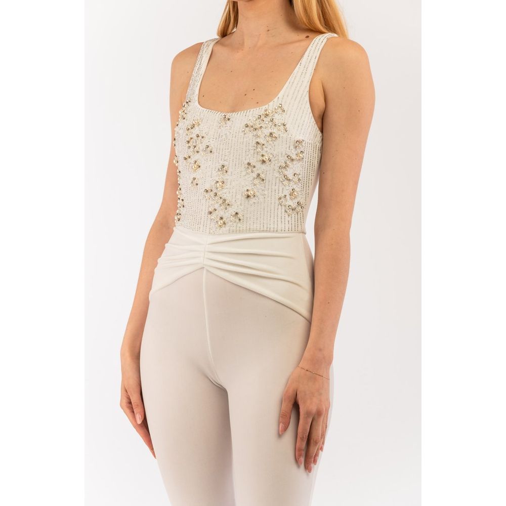 Elisabetta Franchi Beige Polyester Jumpsuit