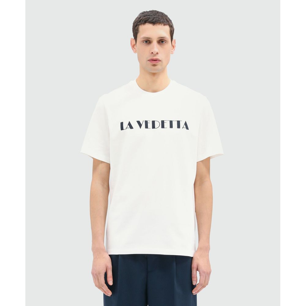 MSGM White Cotton T-Shirt
