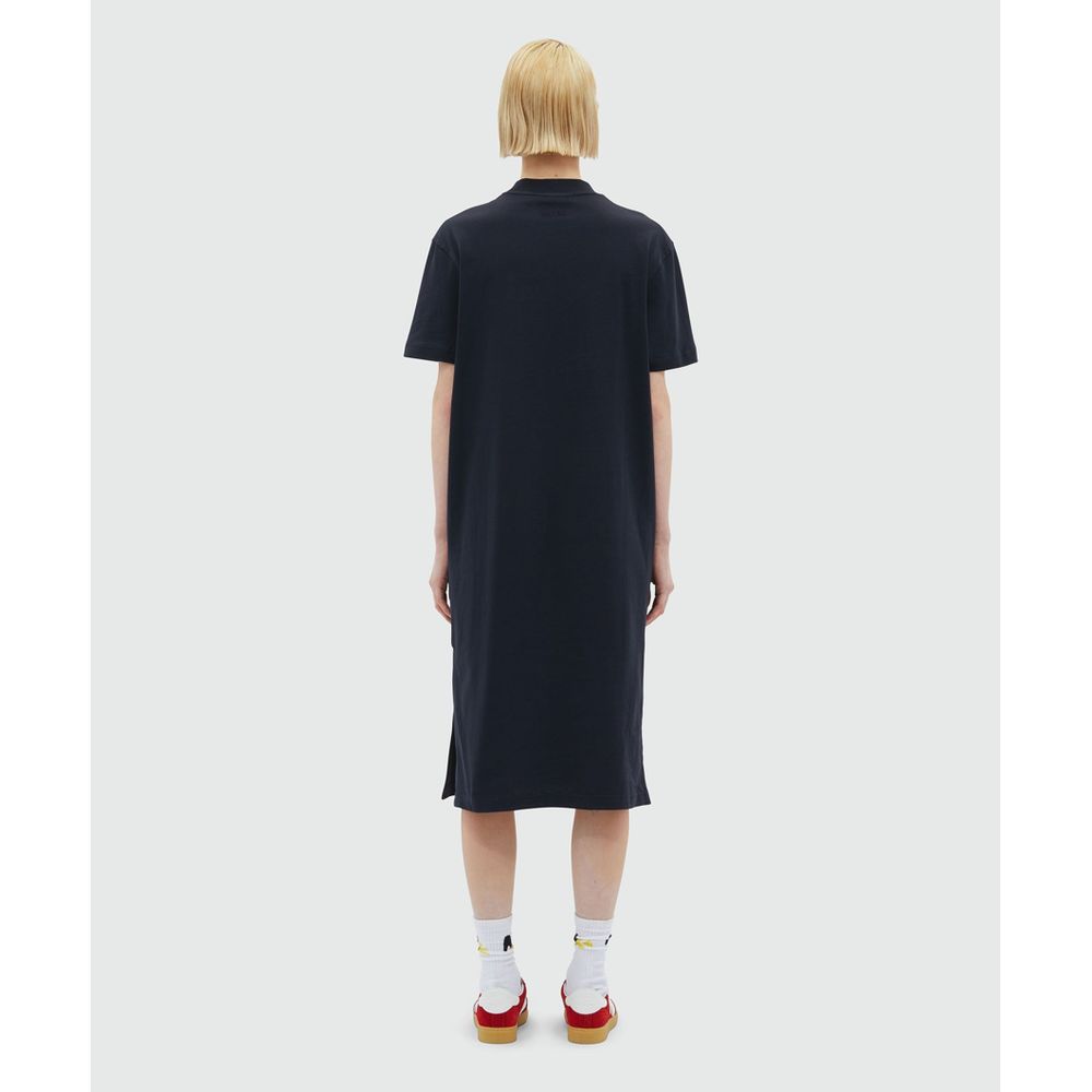 MSGM Blue Cotton Casual Dress