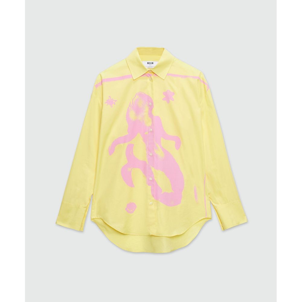 MSGM Bicolor Cotton Blouse