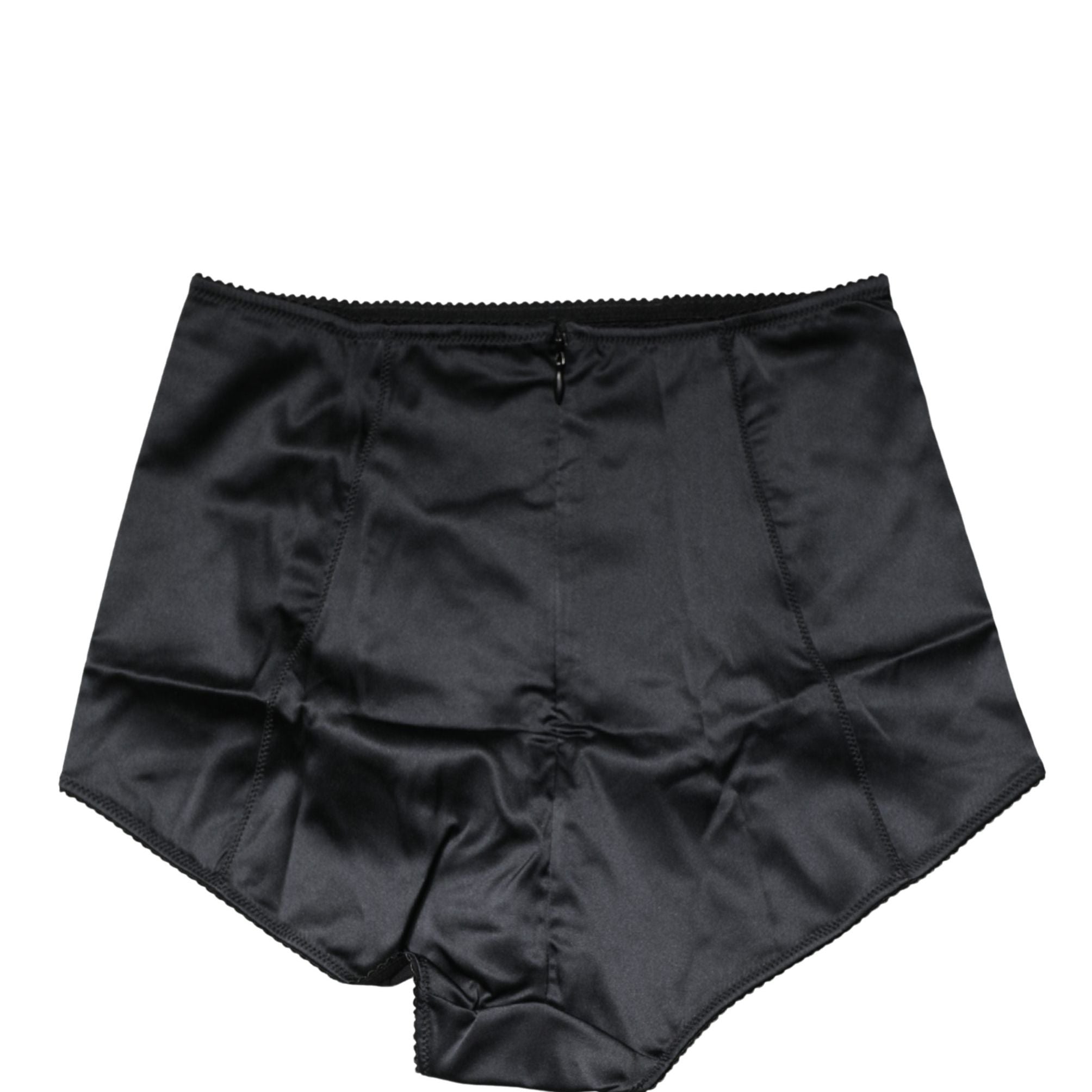 Dolce & Gabbana Black Silk Blend High Waist Girdle Panty Underwear