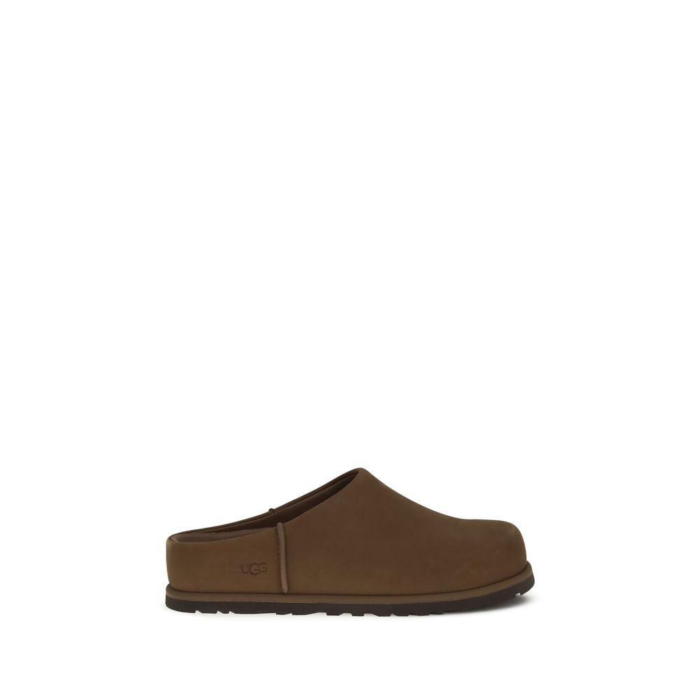 UGG Brown Calf Leather Bos Taurus Clogs