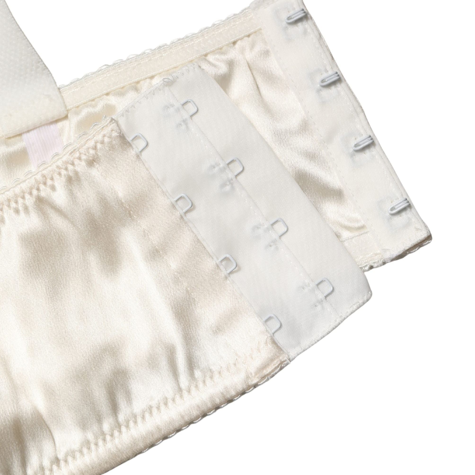 Dolce & Gabbana Off White Semi-Pad Underwire Balconette Bra Underwear